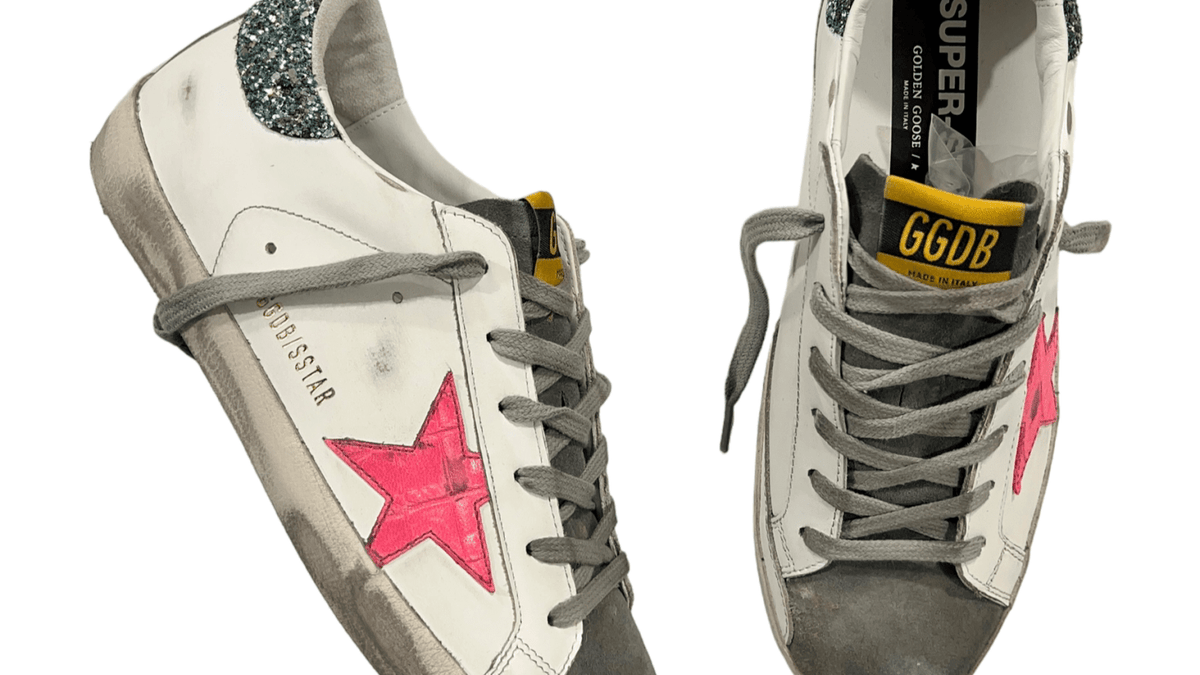 Sneakers Golden Goose Superstar à l'effet vieilli, à entretenir sans perdre la patine