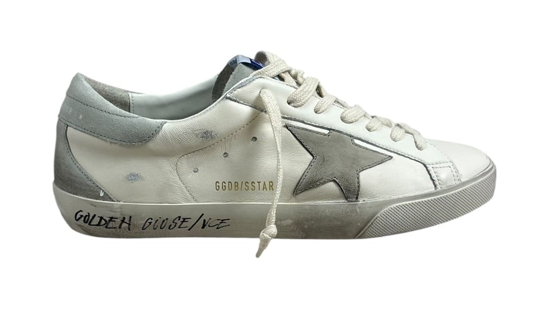 Sneakers Golden Goose Super-Star blanc gris glacé — FAQ Golden Goose NB08