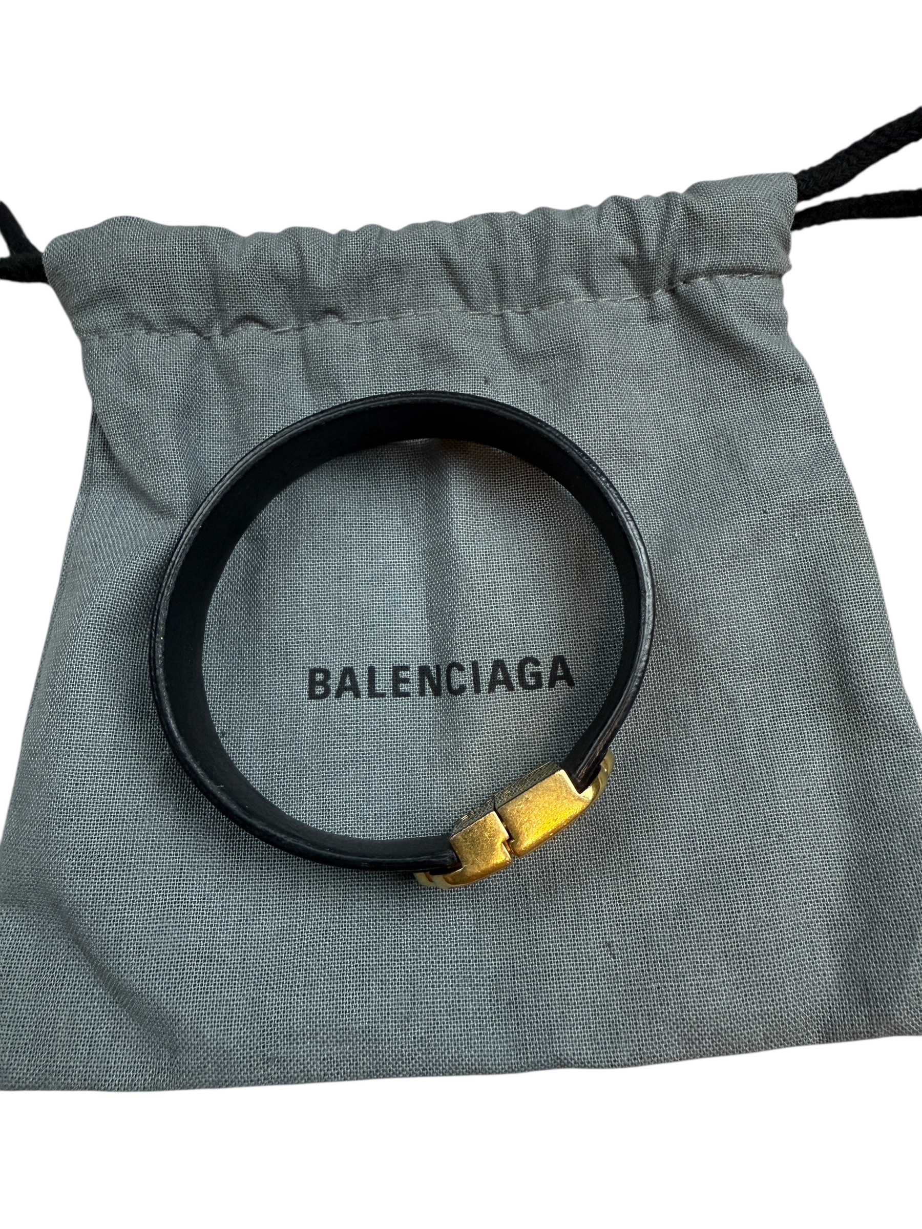 BRACELET BALENCIAGA - NOIR / OR