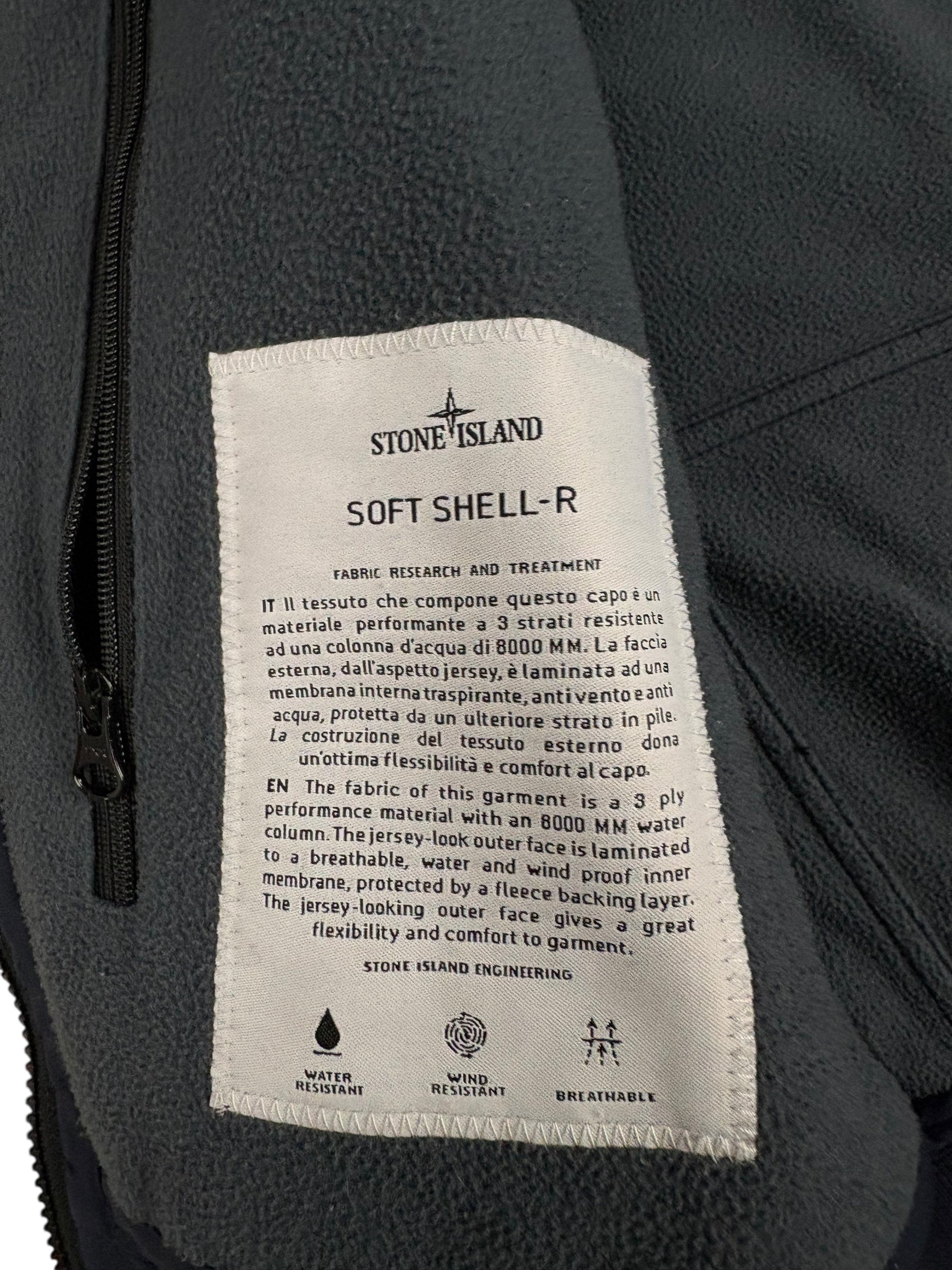 VESTE STONE ISLAND SOFT SHELL-R - MARINE - TAILLE M