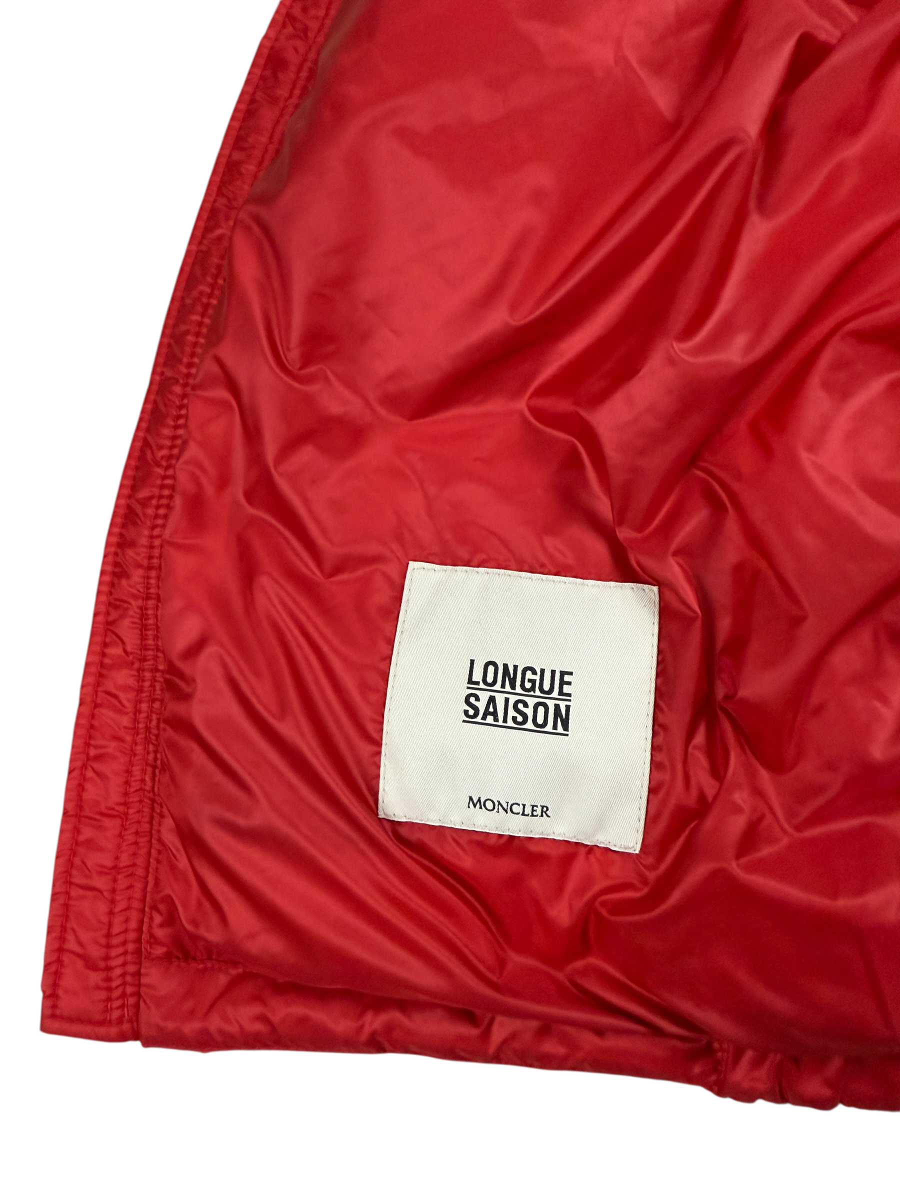 GILET MONCLER BARGY ROUGE - TAILLE 12 ANS
