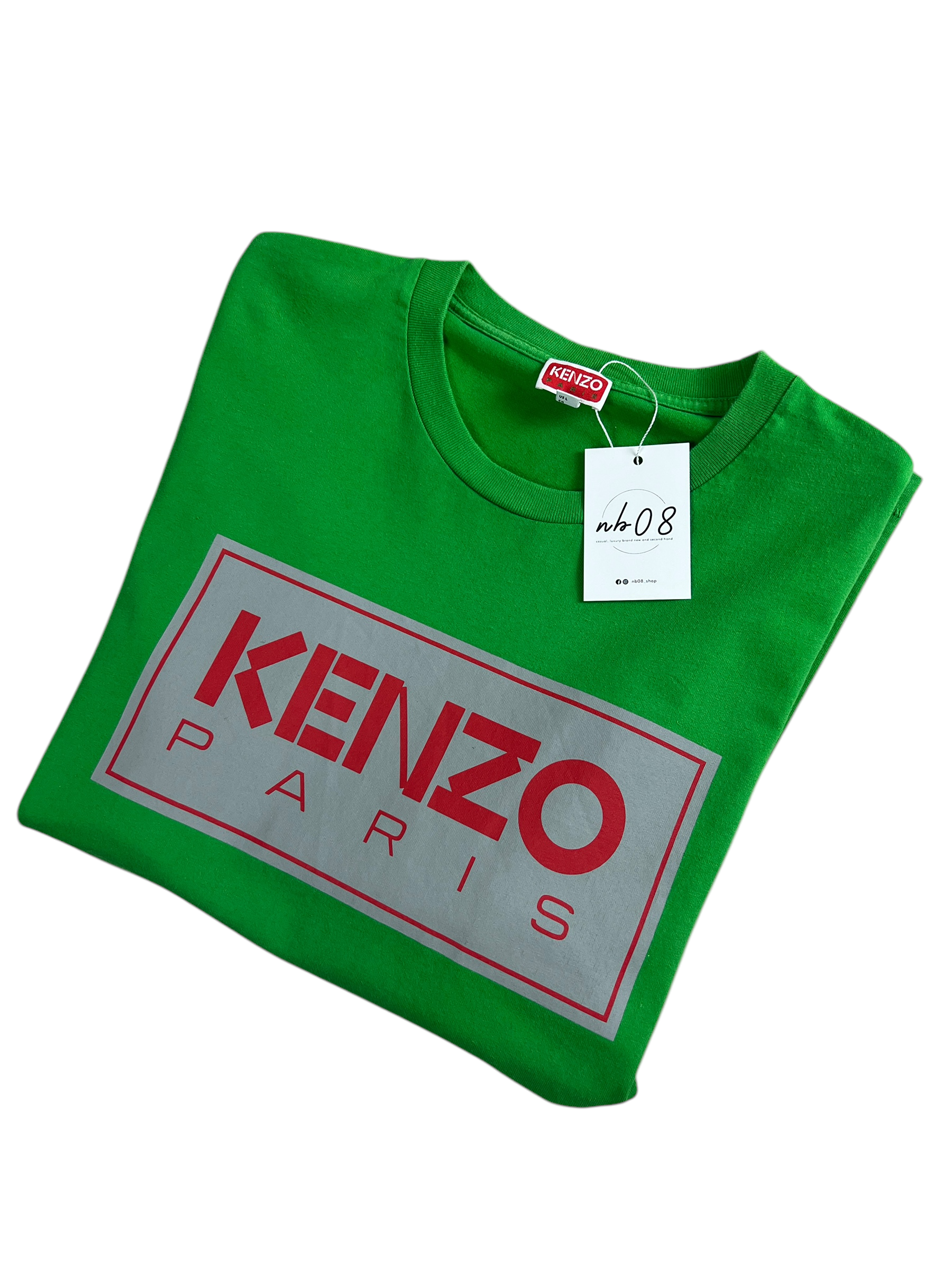 TEE-SHIRT KENZO VERT - TAILLE L