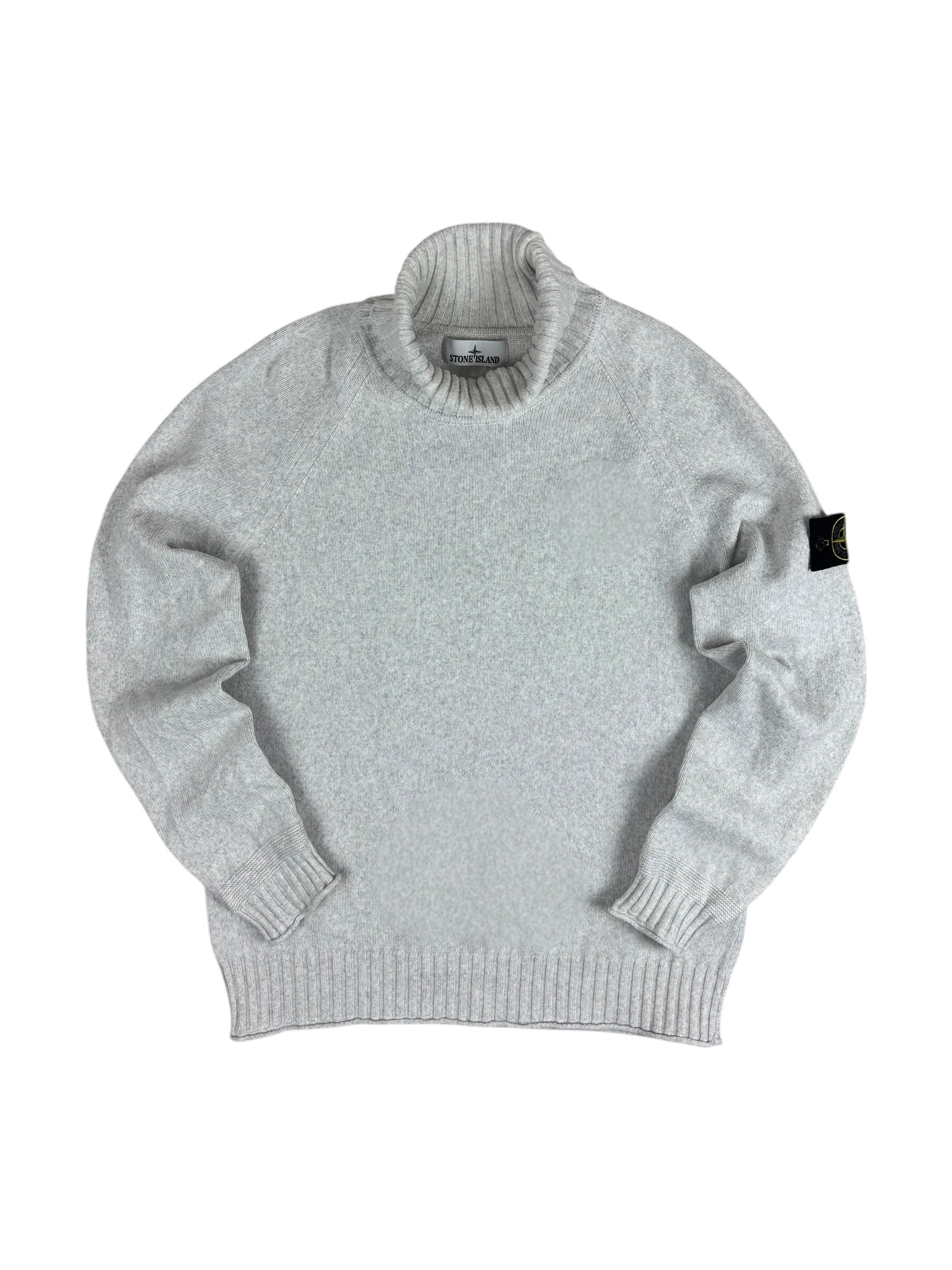 PULL COL ROULÉ STONE ISLAND - GRIS - TAILLE L