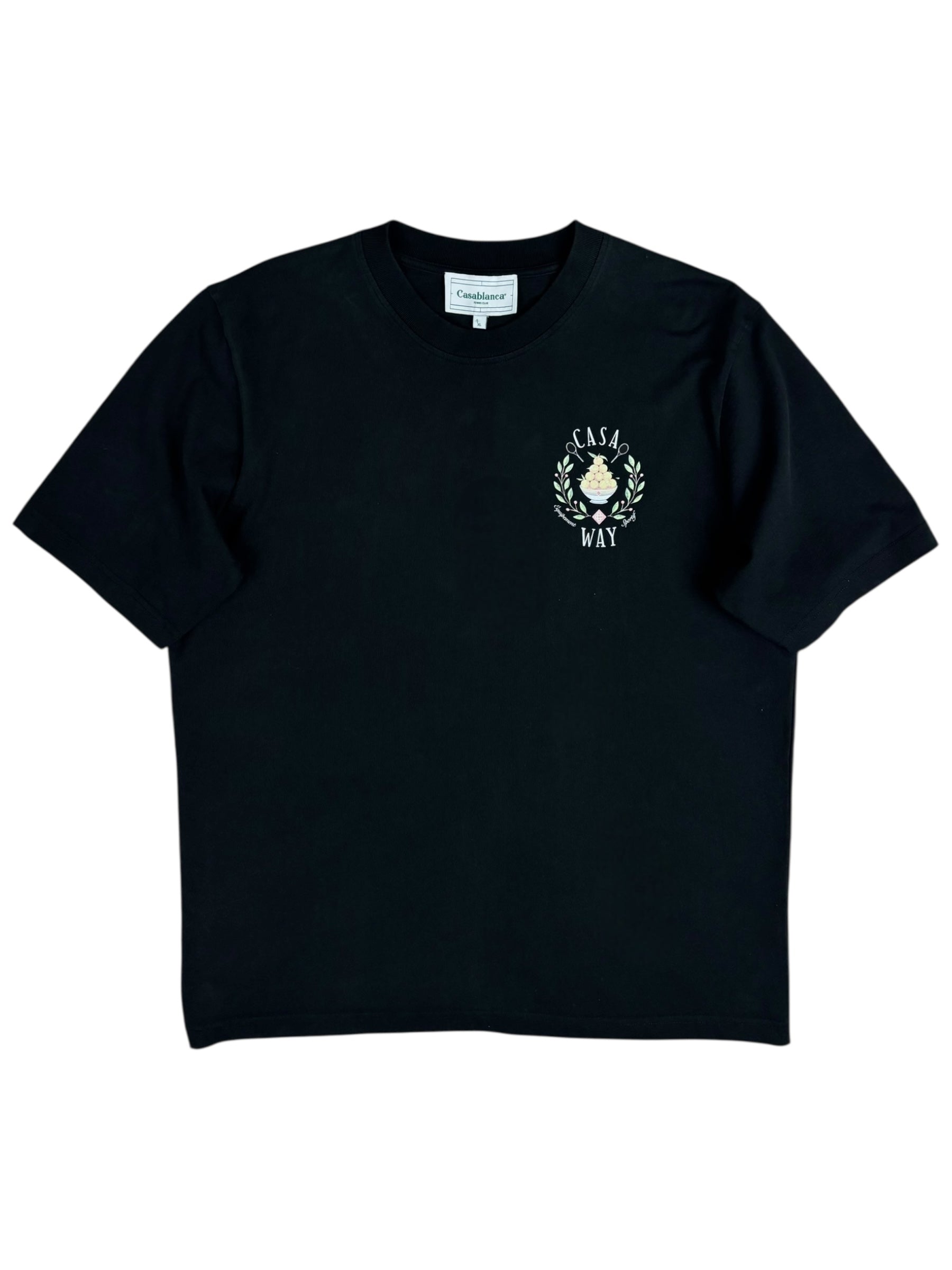 TEE-SHIRT CASABLANCA CASA WAY - NOIR - TAILL XL