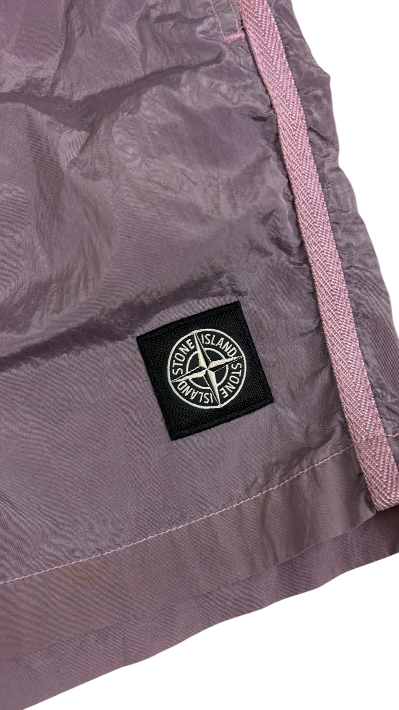 SHORT DE BAIN STONE ISLAND NYLON - ROSE - TAILLE M