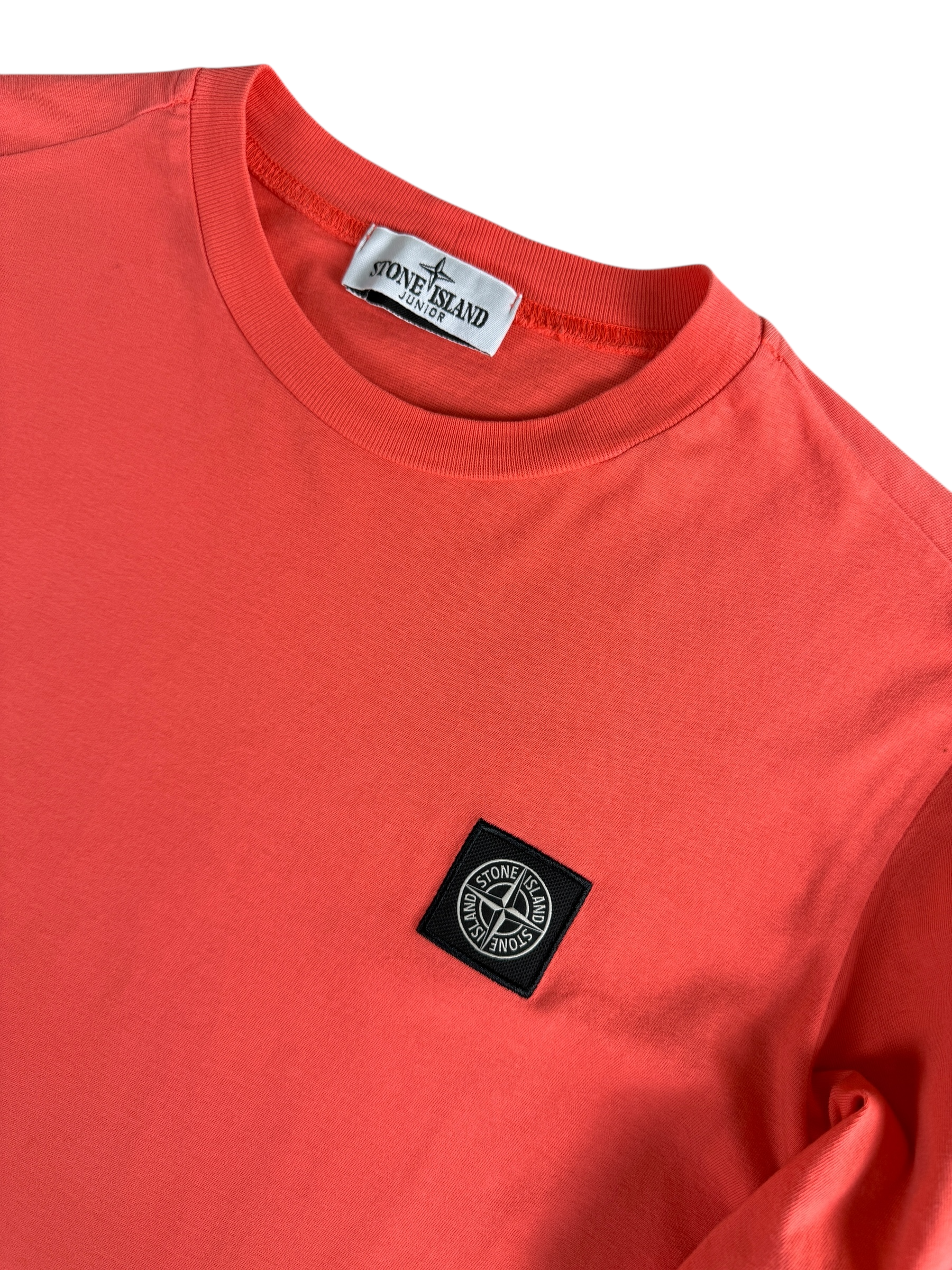 TEE-SHIRT MANCHES LONGUES STONE ISLAND - CORAIL - TAILLE 12 ANS