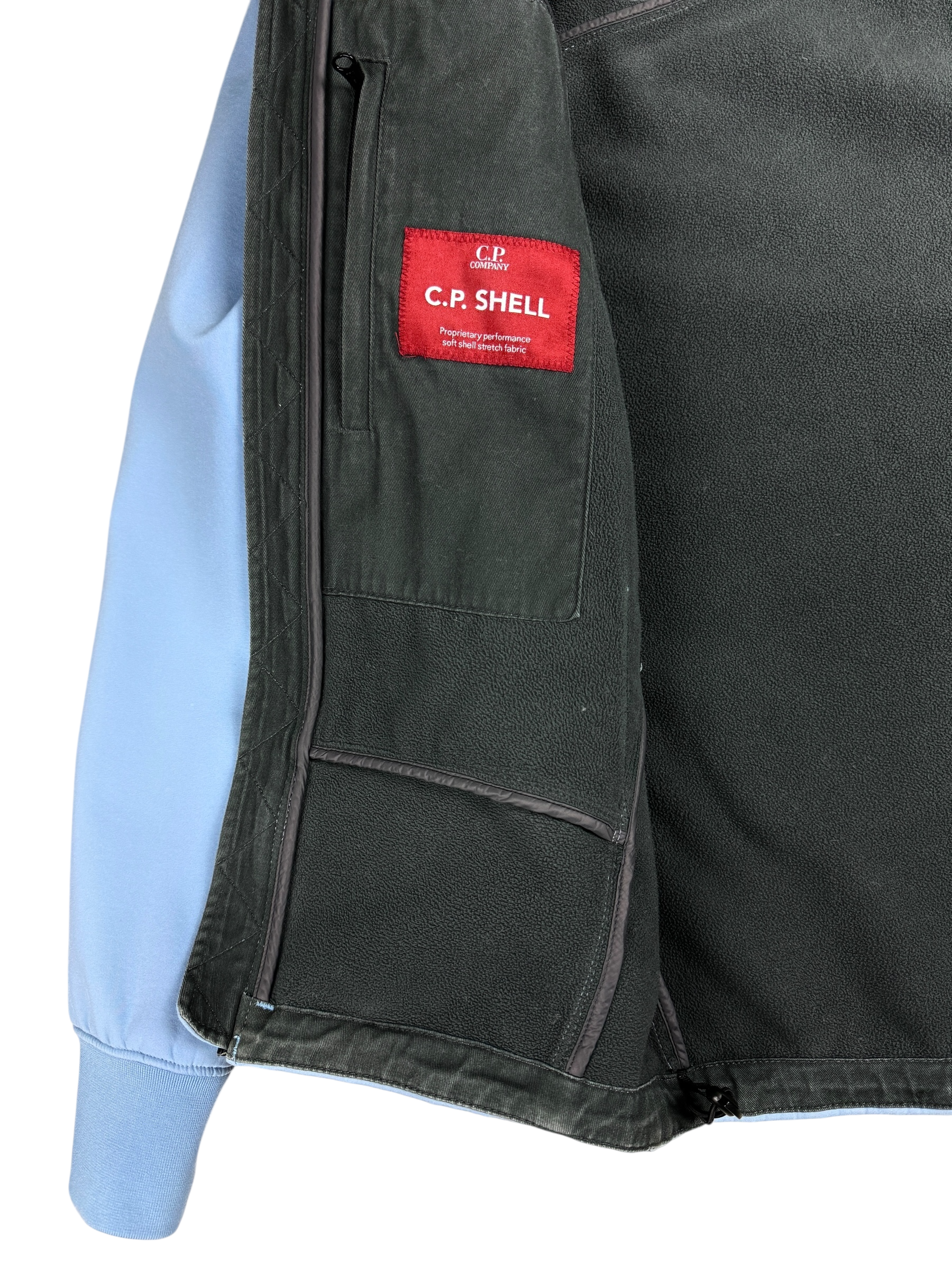 VESTE C.P COMPANY SHELL GOGGLE JACKET - BLEU - TAILLE S