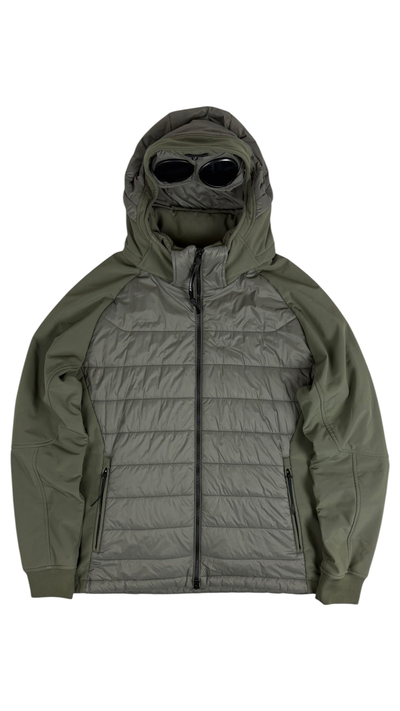 VESTE C.P COMPANY SHELL-R GOGGLE JACKET - KAKI - TAILLE 54