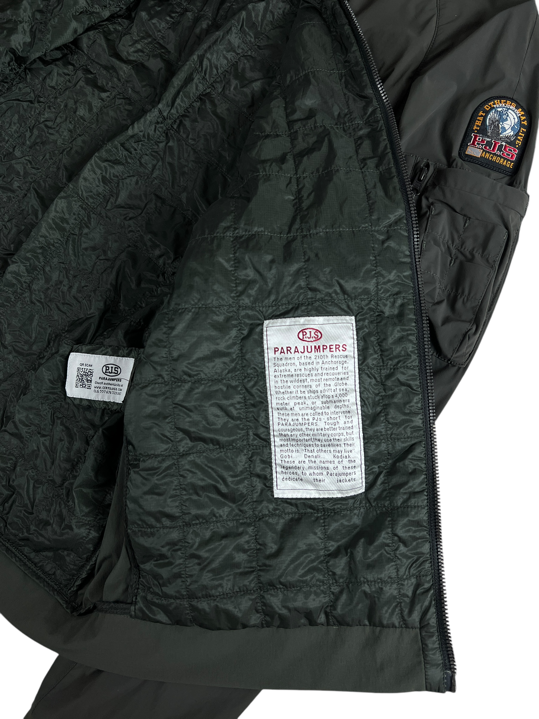 VESTE PARAJUMPERS LIGHT THERMAL GRIS - TAILLE L