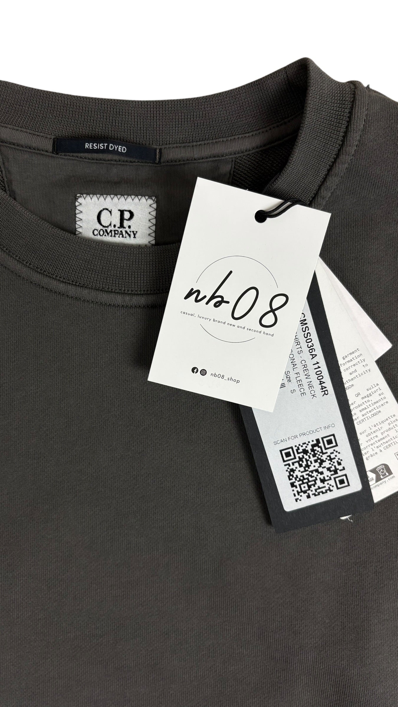 CREWNECK C.P COMPANY - GRIS - TAILE S - NEUF - COLLECTION 2026