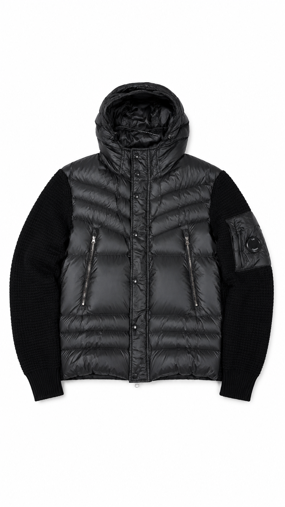 Cardigan Hybride C.P Company Down Jacket - Noir - Taille 50