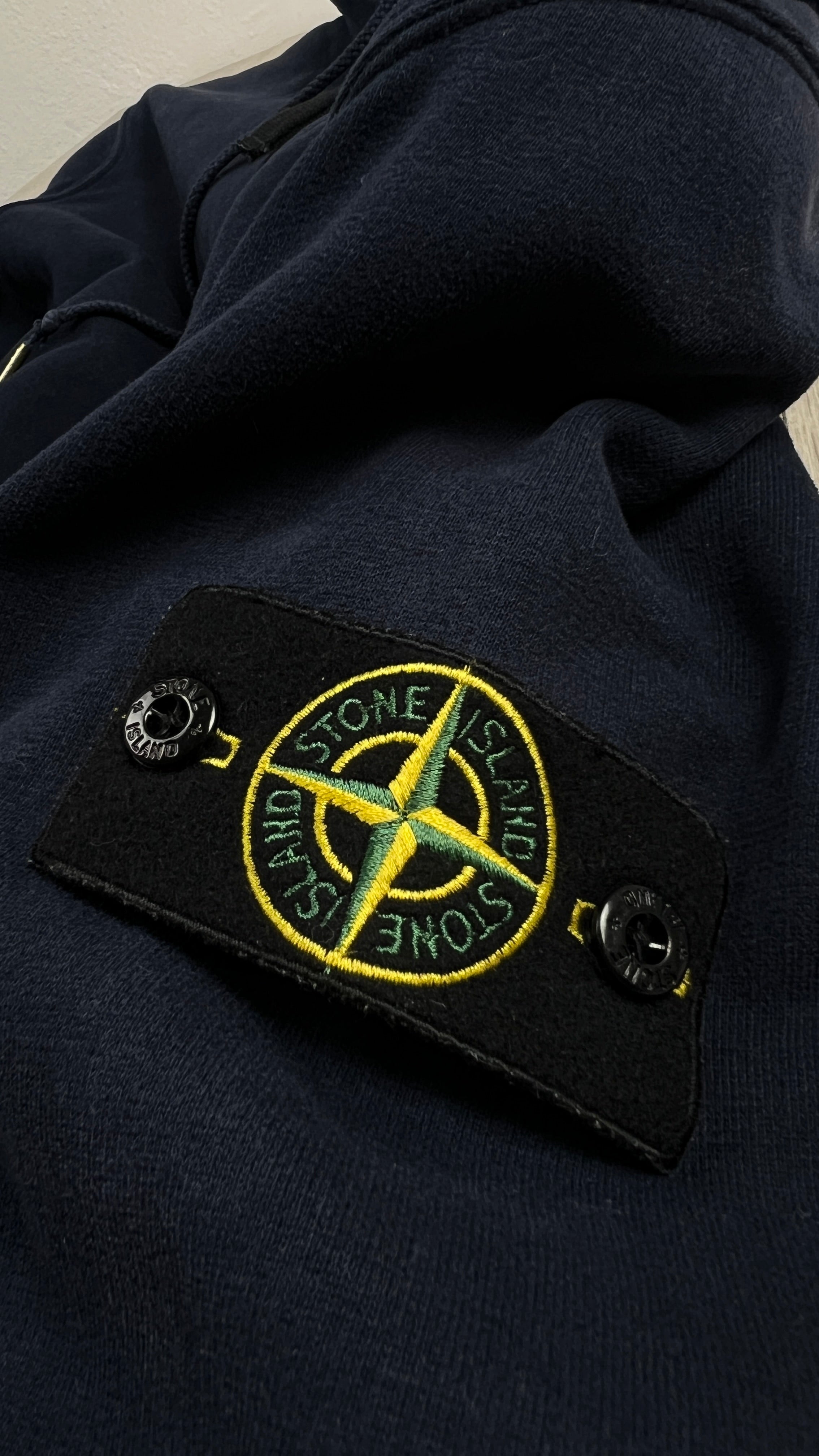 Sweat Zippé à Capuche Stone Island - Marine - Taille M