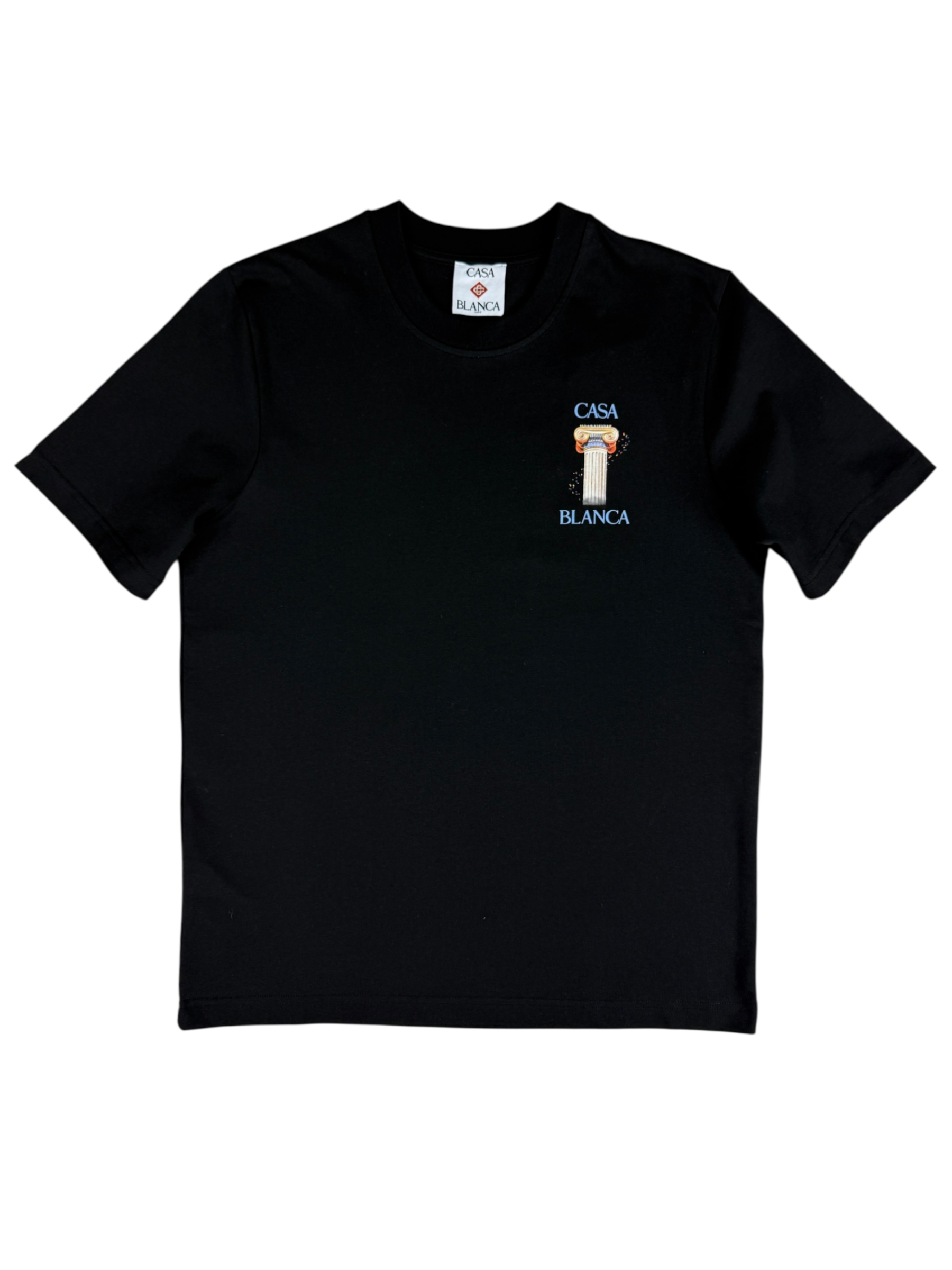 TEE-SHIRT CASABLANCA LA COLONNE - NOIR - NEUF - COLLECTION 2025