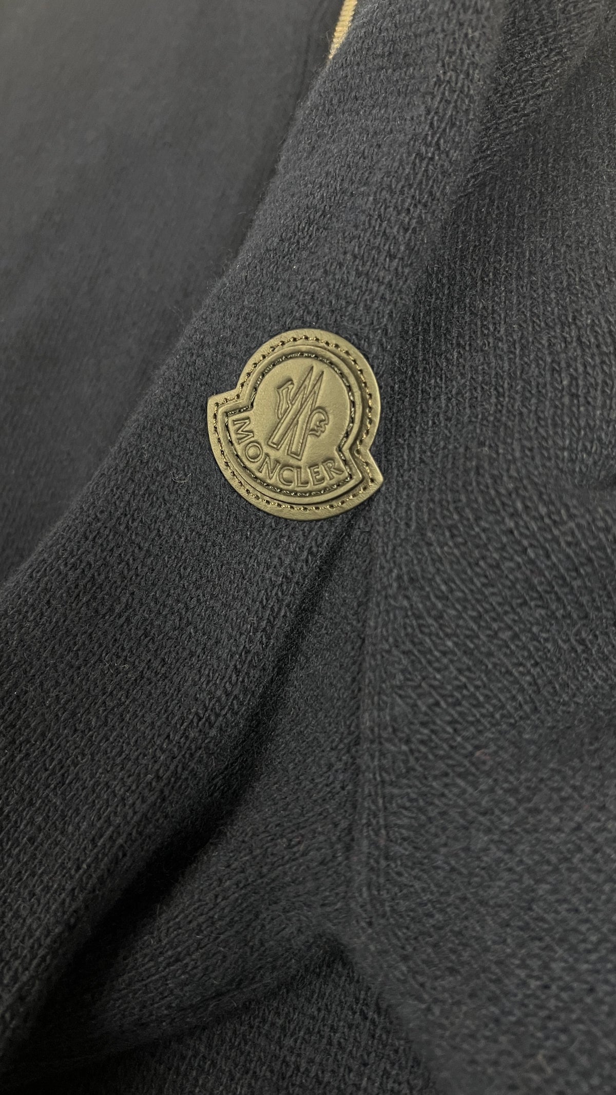Pull Demi-Zip Moncler, Marine, Taille L, Neuf — photographie complémentaire 3