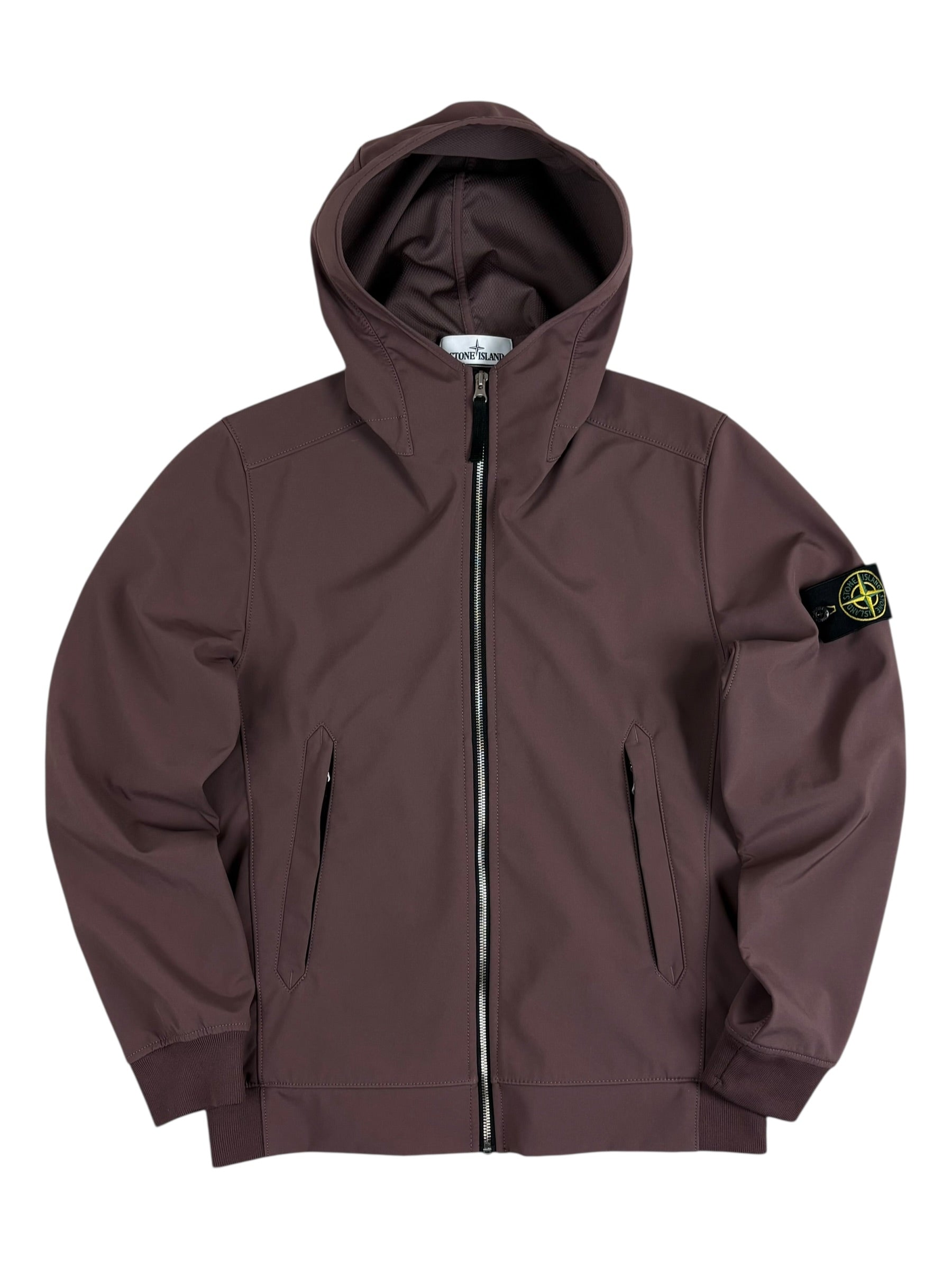 VESTE STONE ISLAND LIGHT SOFT SHELL-R - BORDEAUX - TAILLE S