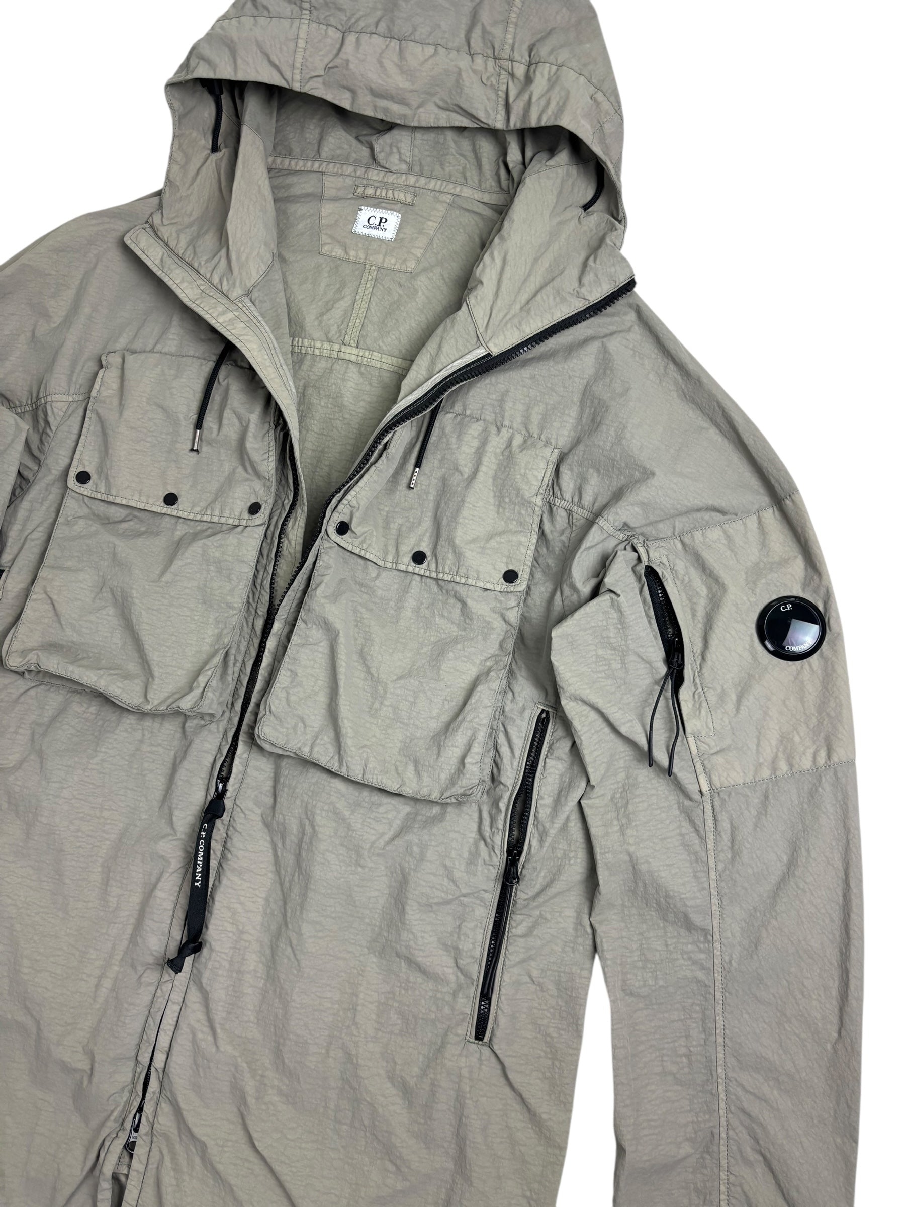 PARKA C.P COMPANY FLATT NYLON GARMENT DYEING - KAKI - TAILLE 50
