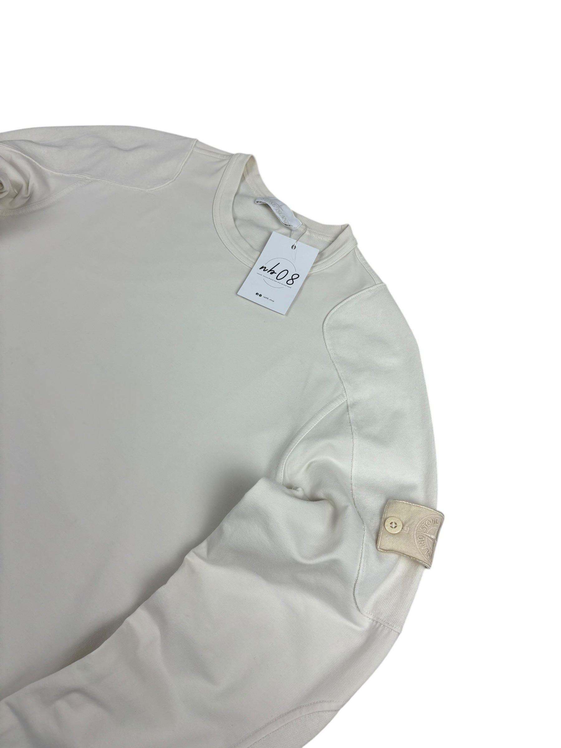 CREWNECK STONE ISLAND GHOST - CRÈME- TAILLE M