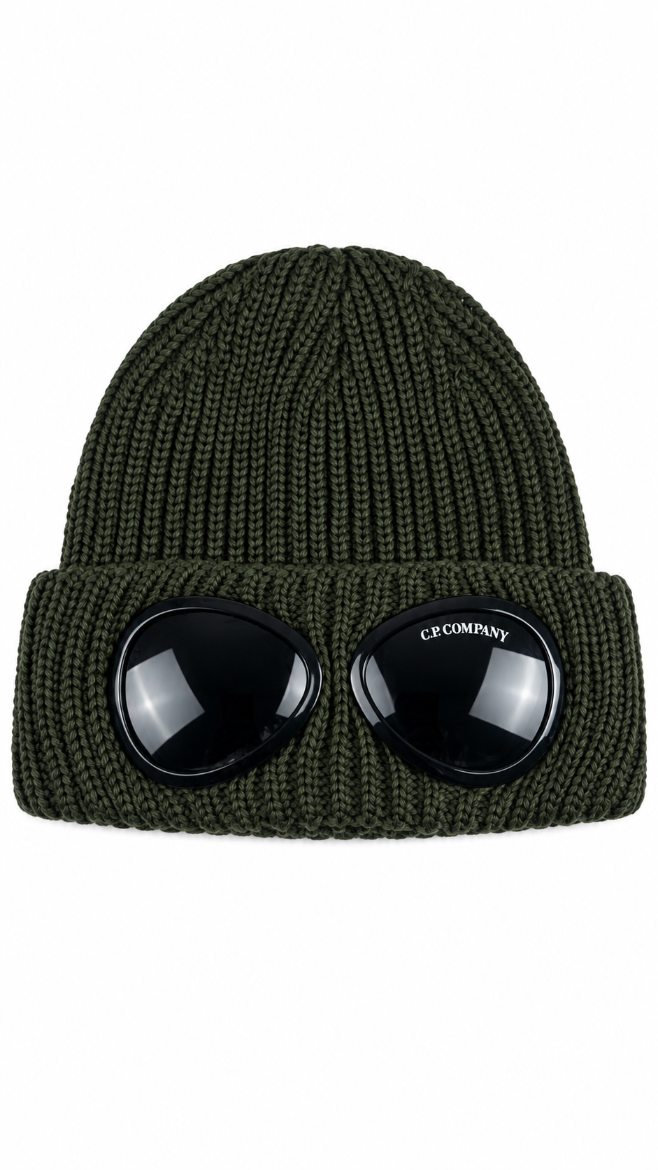 Bonnet C.P Company Goggle, Kaki, Taille UNI — photographie principale