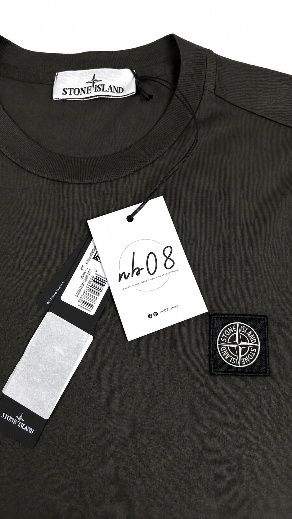 Tee-shirt Stone Island gris taille M Collection 2026 - vue 2/3