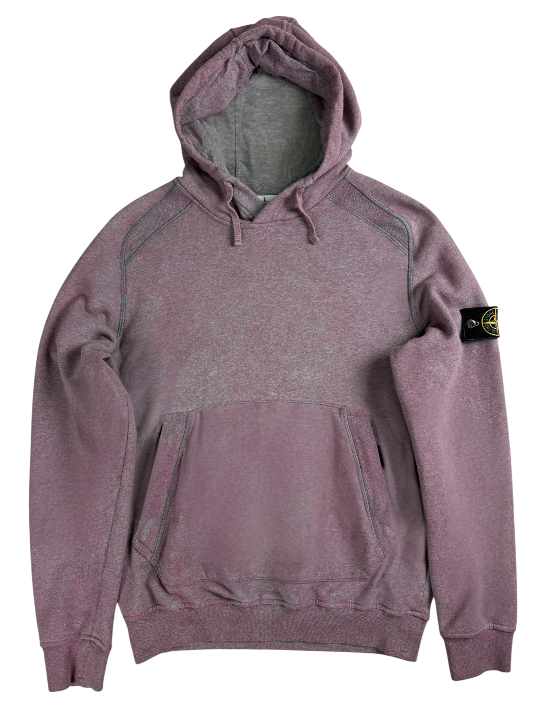 SWEAT-SHIRT STONE ISLAND DUST COLOUR TREATMENT - MAUVE - TAILLE M