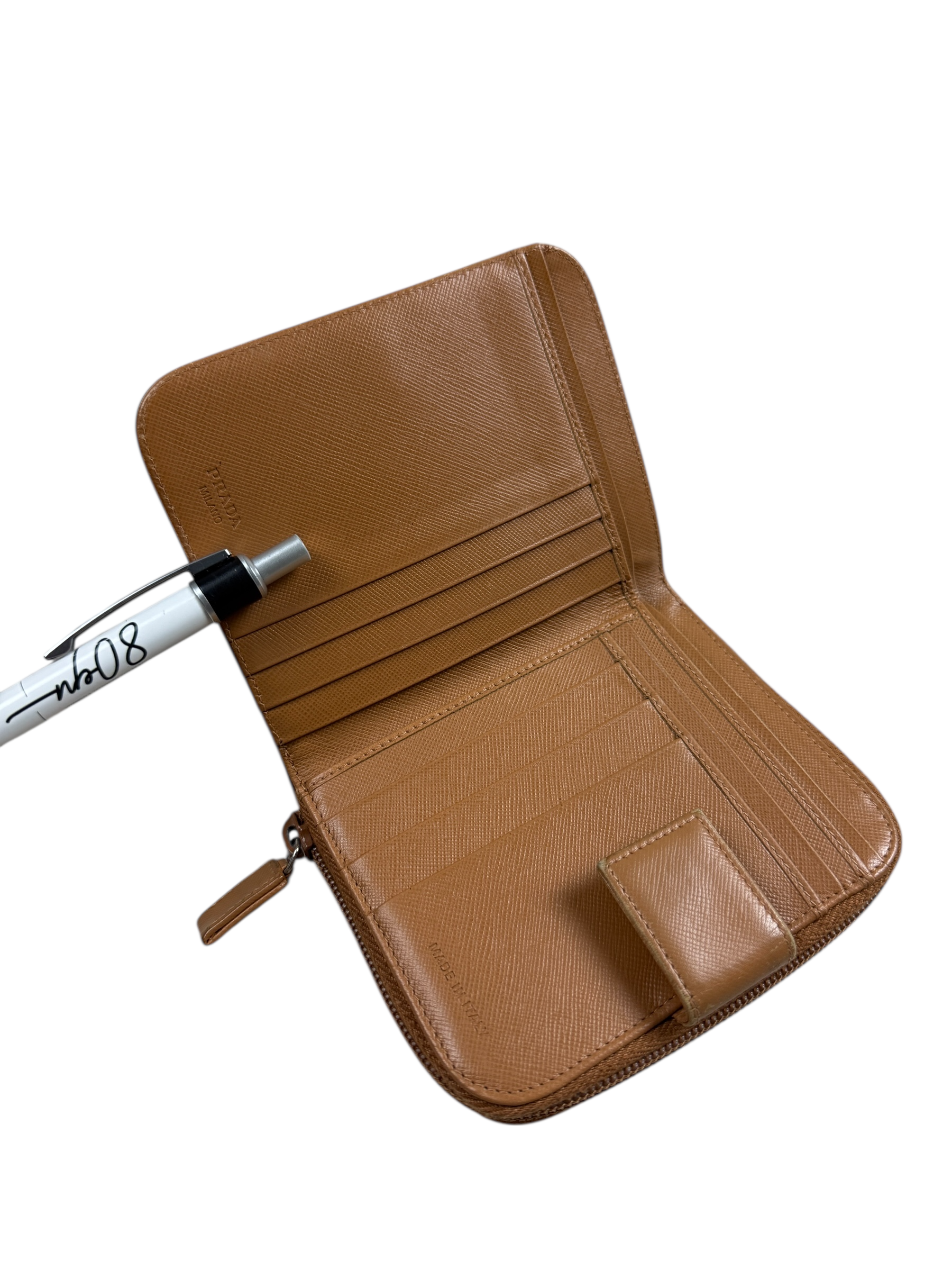 PORTE MONNAIE PRADA - MARRON