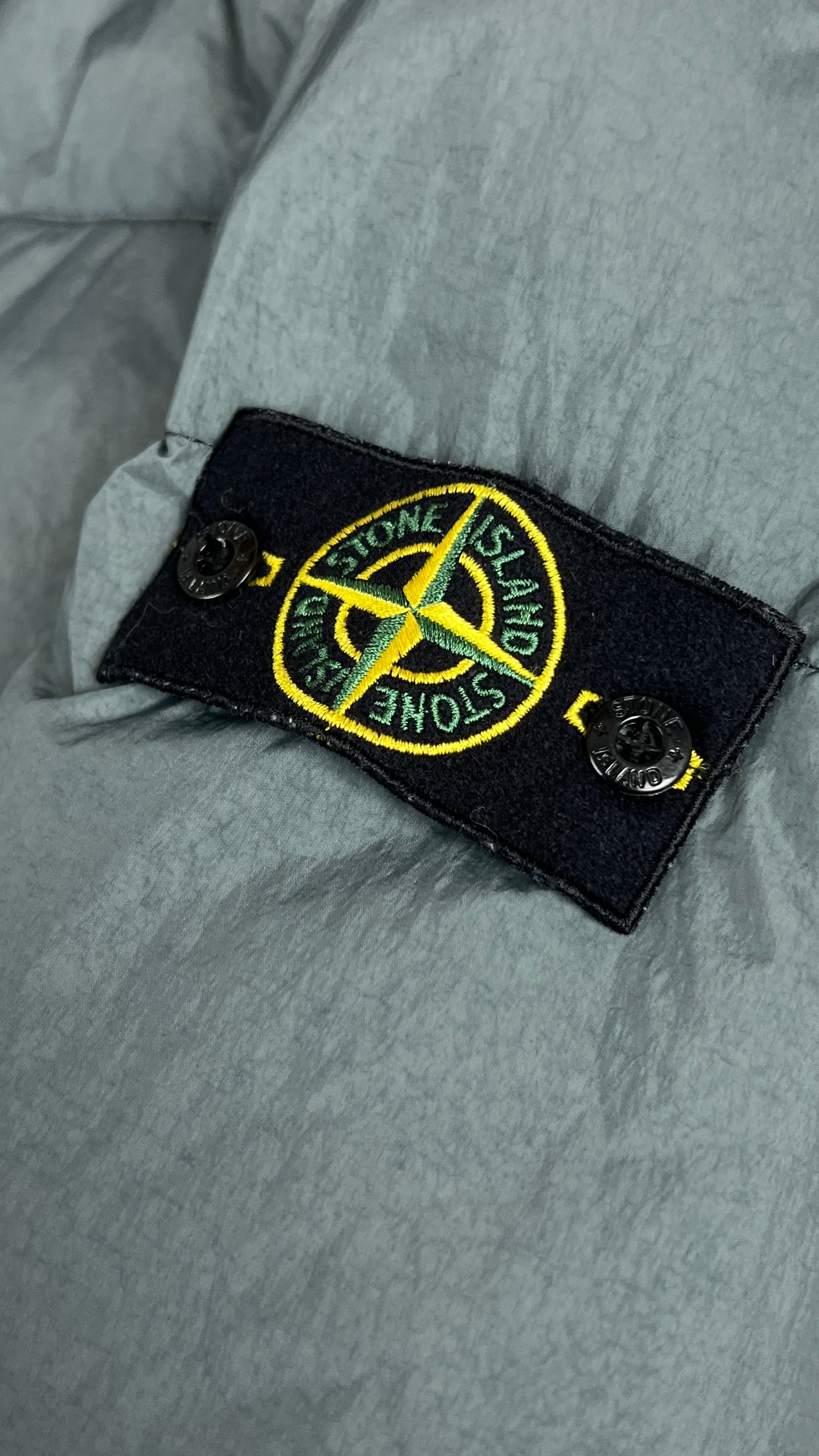 Doudoune Stone Island Crinkle Reps NY Down - Gris - Taille M