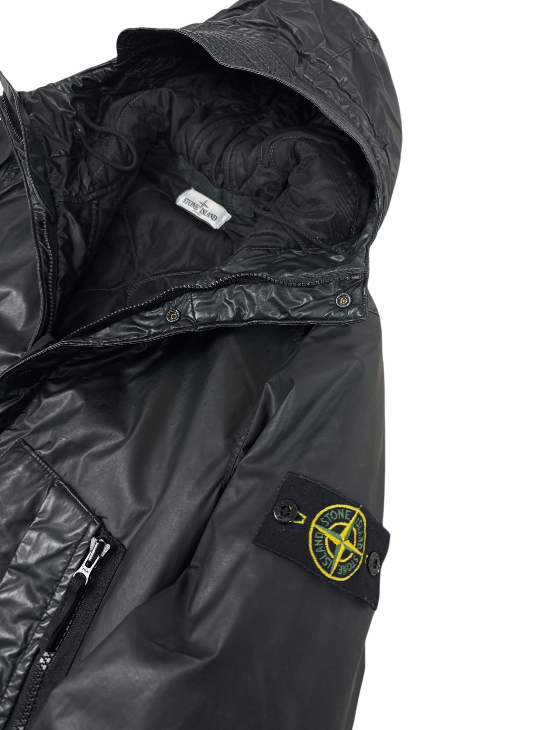 VESTE STONE ISLAND MUSSOLA GOMMATA - NOIR - TAILLE S