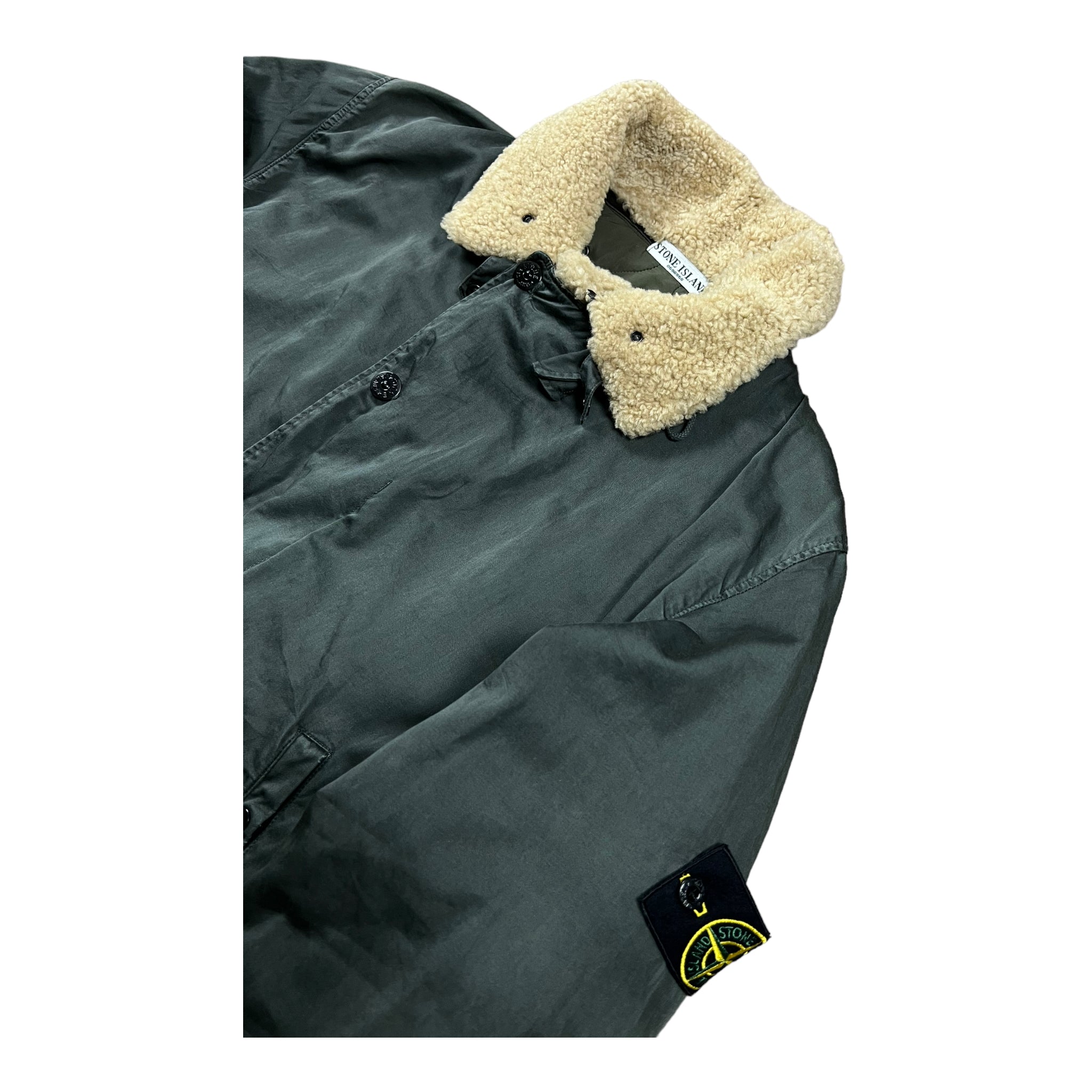 VESTE À COL EN FOURURE STONE ISLAND - NB08