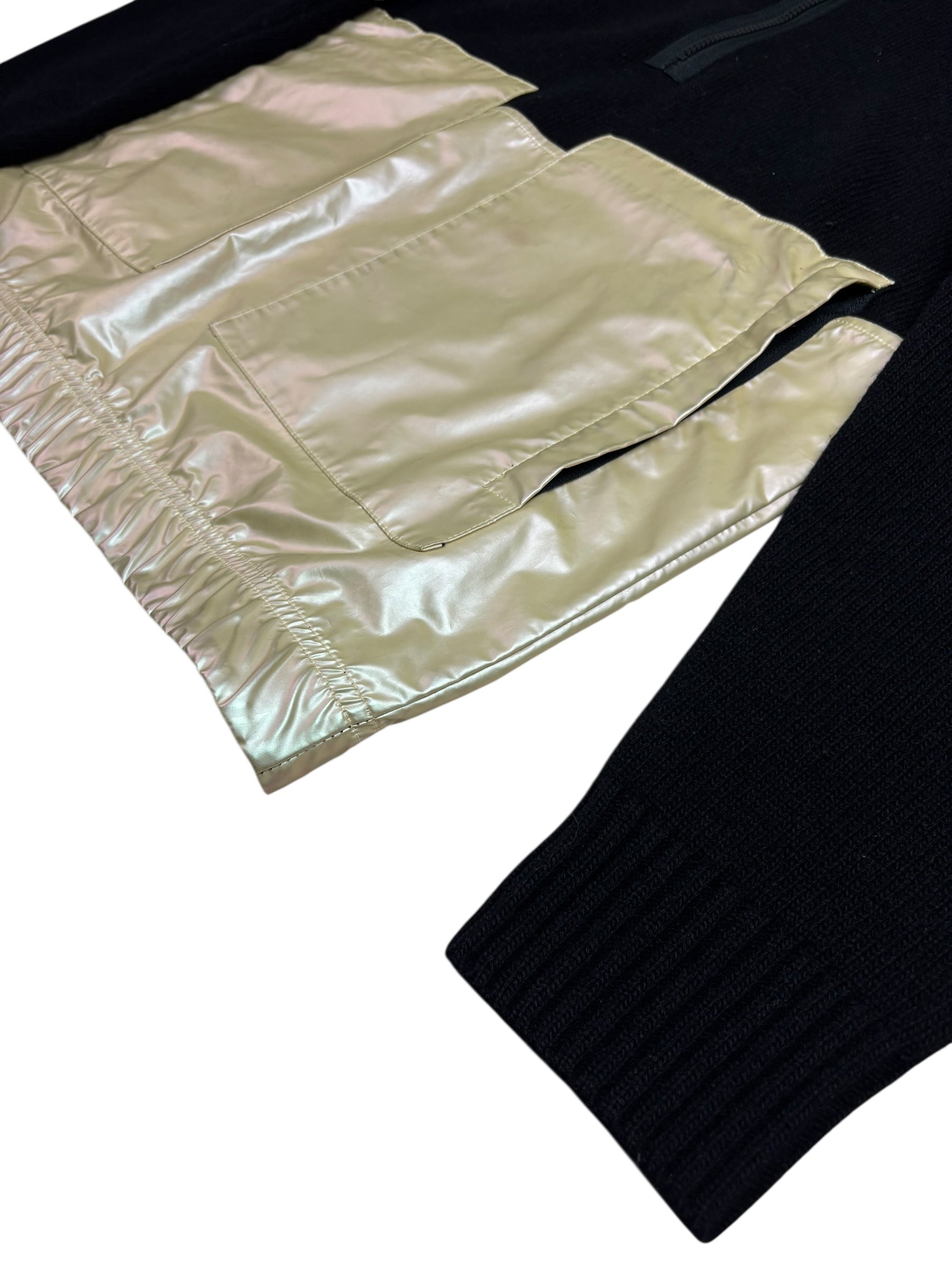 PULL ZIPPÉ STONE ISLAND - NOIR / DORÉ - TAILLE S