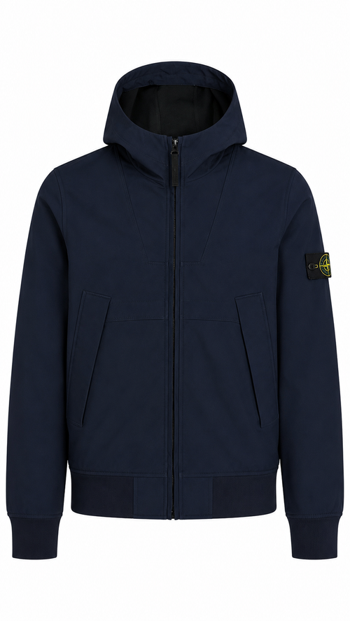 Veste Stone Island Soft Shell-R - Marine - Taille M