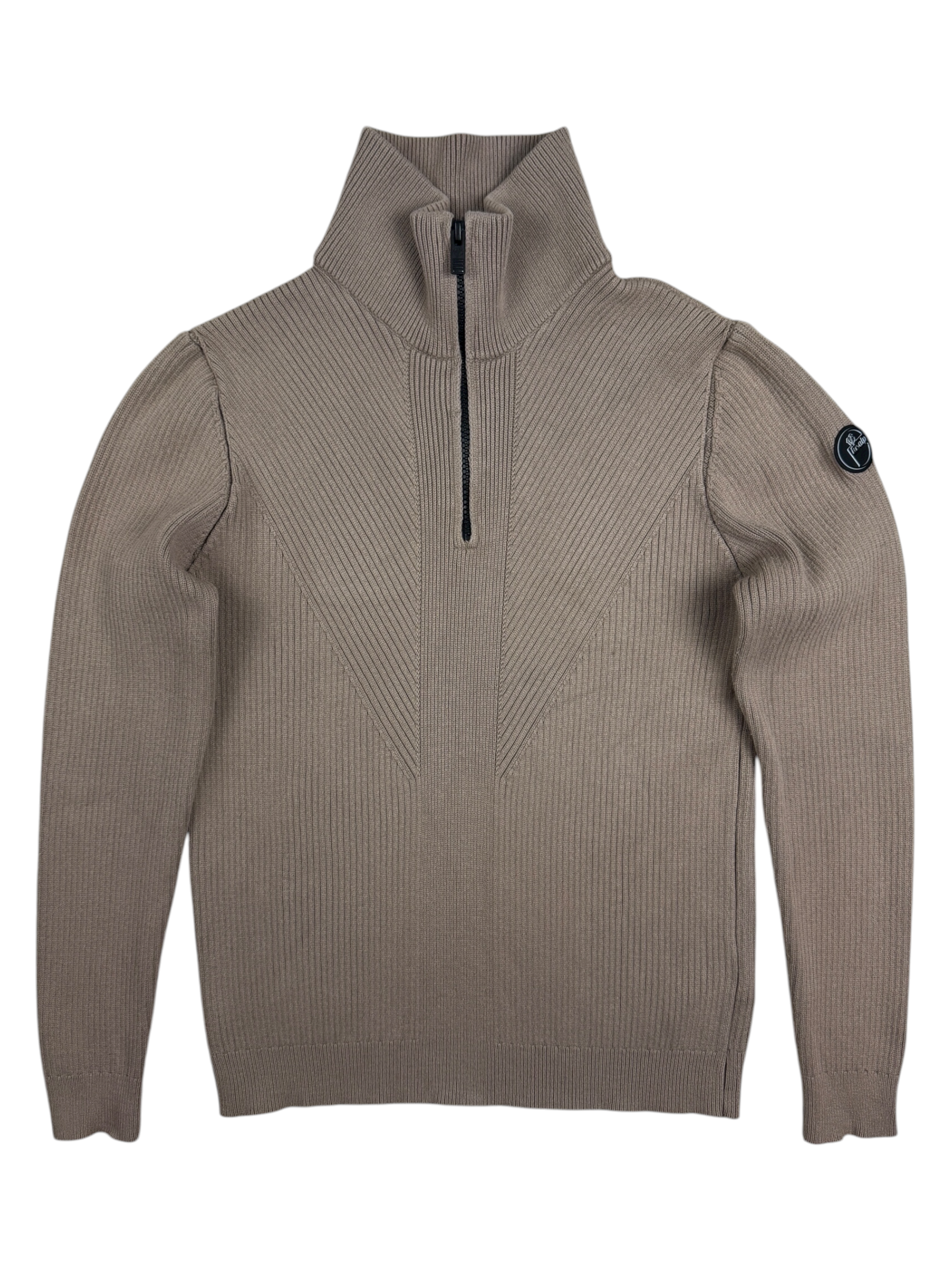 PULL ZIPPÉ FUSALP - MARRON - TAILLE S