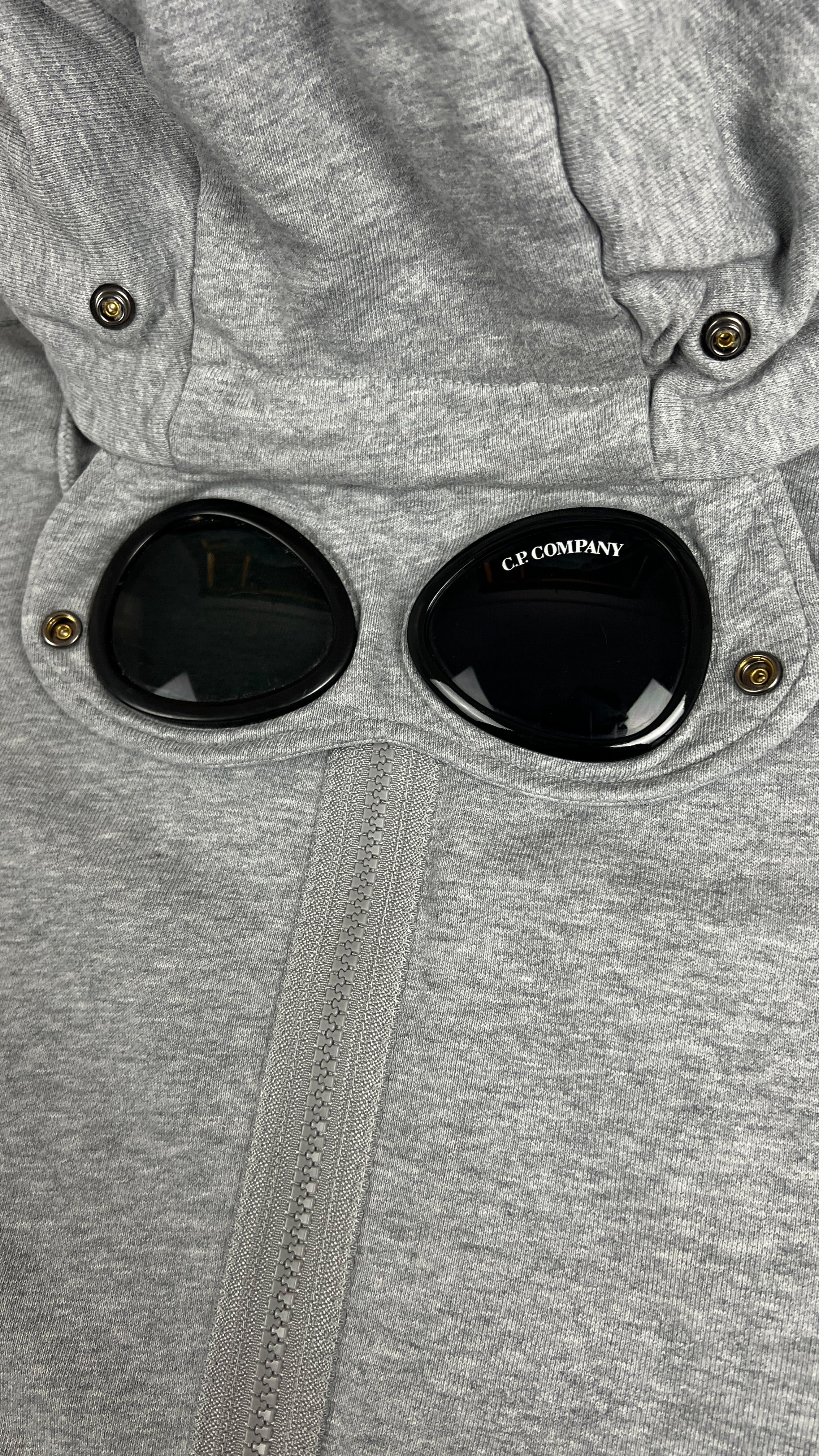 Sweat Zippé à Capuche Goggle C.P. Company - Gris - Taille M