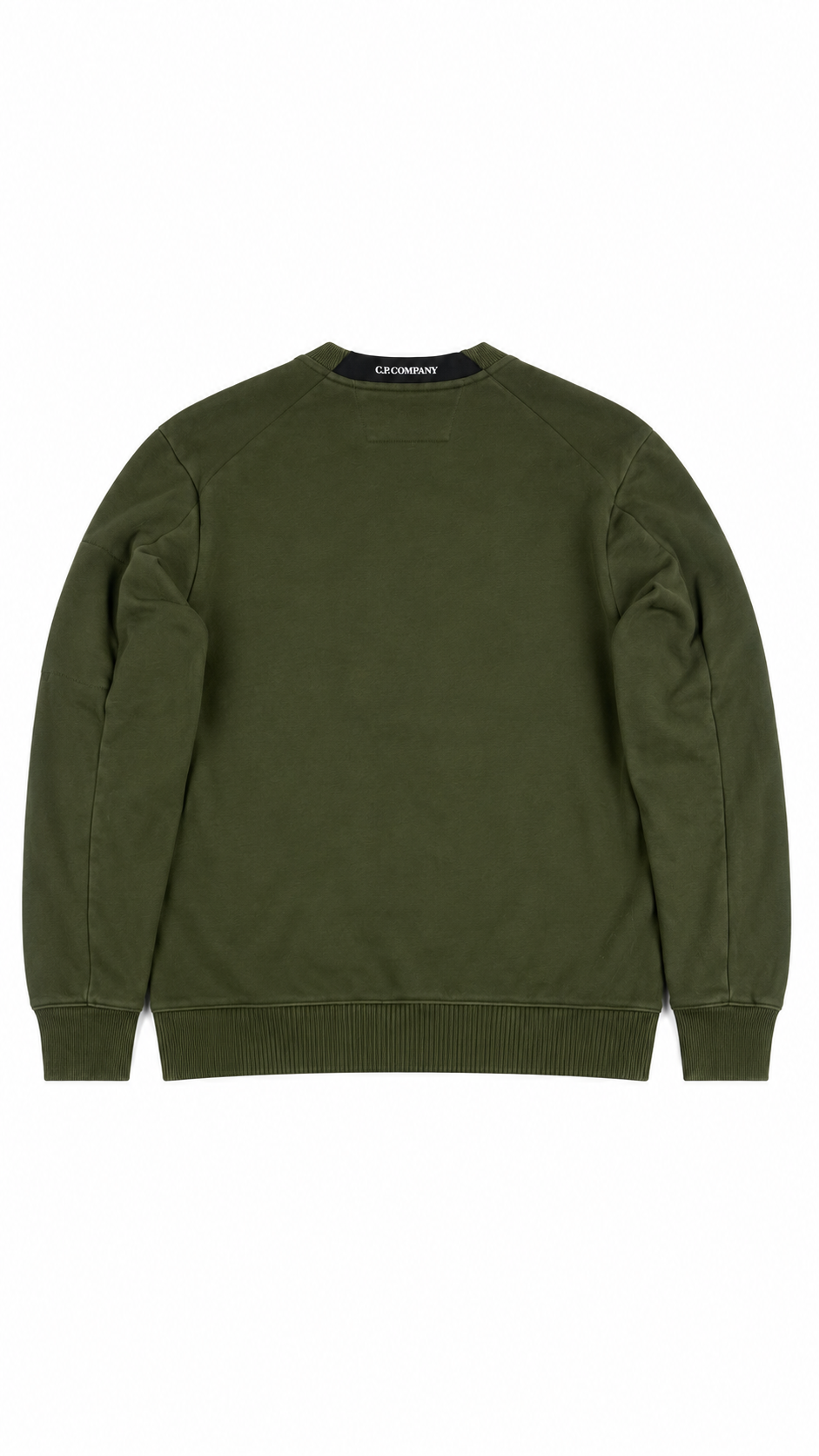 Sweat-shirt Crewneck C.P Company Diagonal Raised Fleece Lens, Kaki, Taille L — autre vue du produit