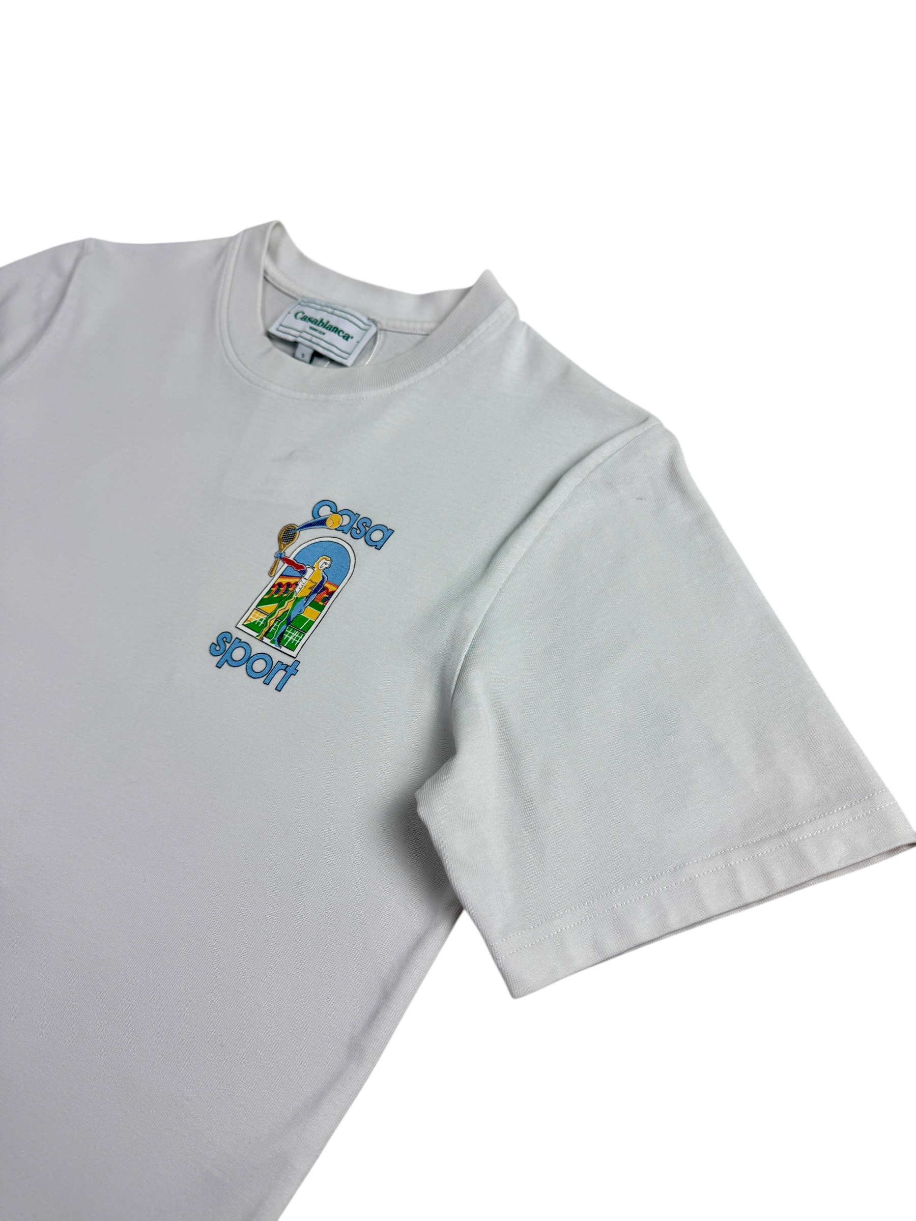 TEE-SHIRT CASABLANCA BLANC - TAILLE S