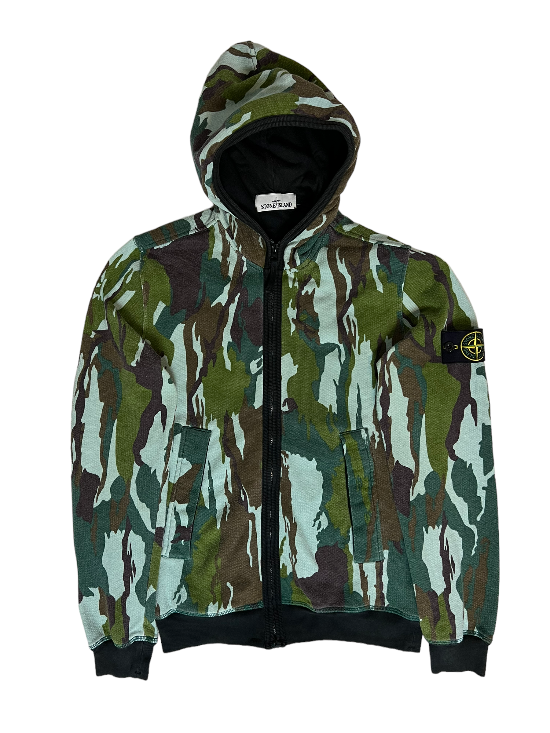 GILET STONE ISLAND - KAKI CAMOUFLAGE - TAILLE S