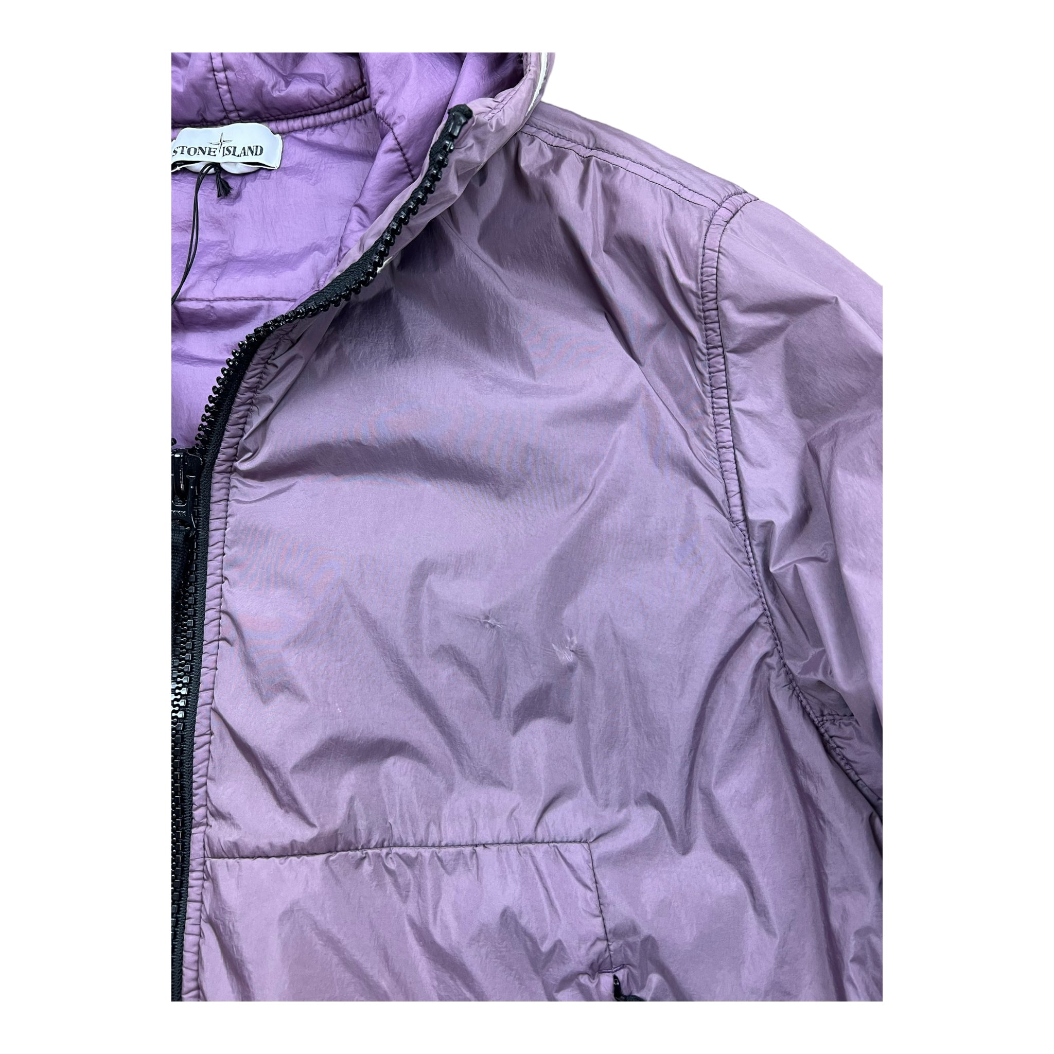 VESTE STONE ISLAND GARMENT DYED CRINKLE REPS NY WHITH PRIMALOFT - NB08