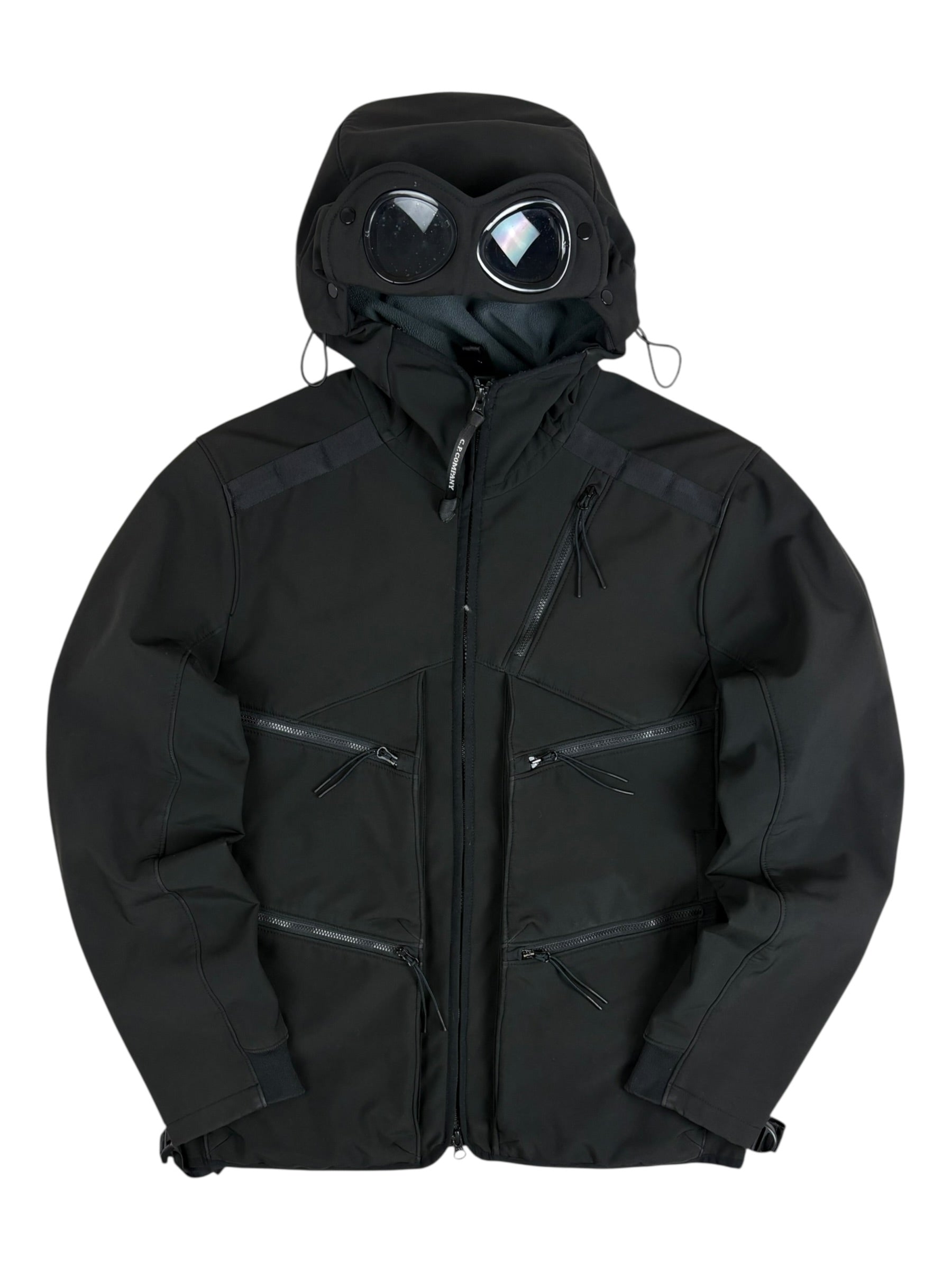 VESTE C.P COMPANY SHELL GOGGLE JACKET - NOIR - TAILLE 48