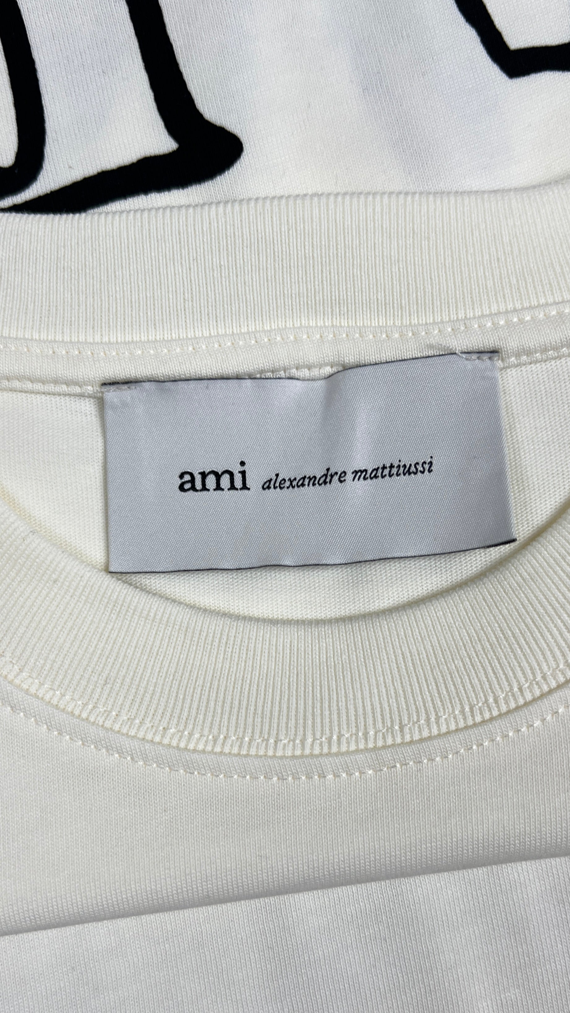 T-shirt Print Ami Paris - Blanc - Neuf