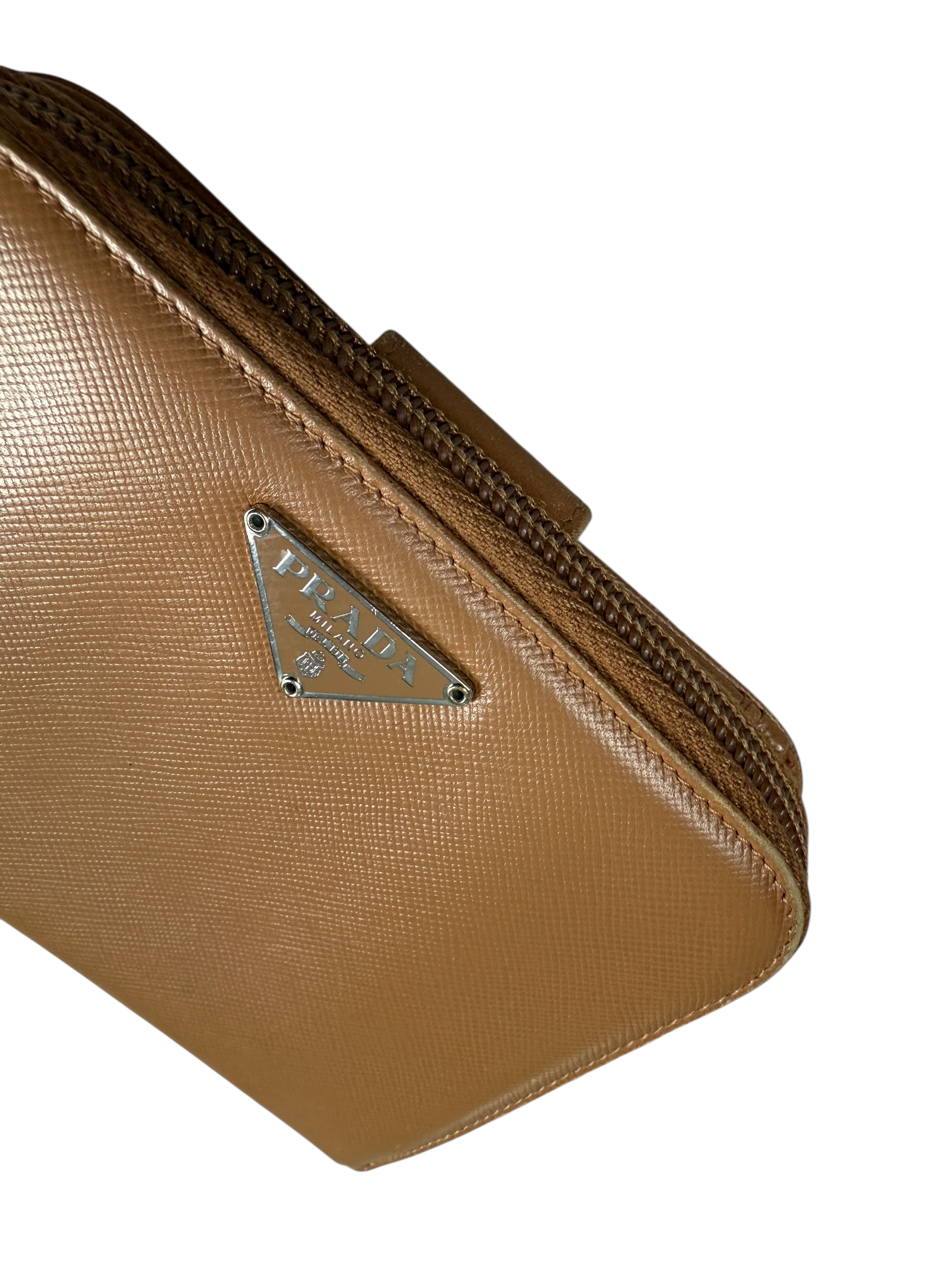 PORTE MONNAIE PRADA - MARRON