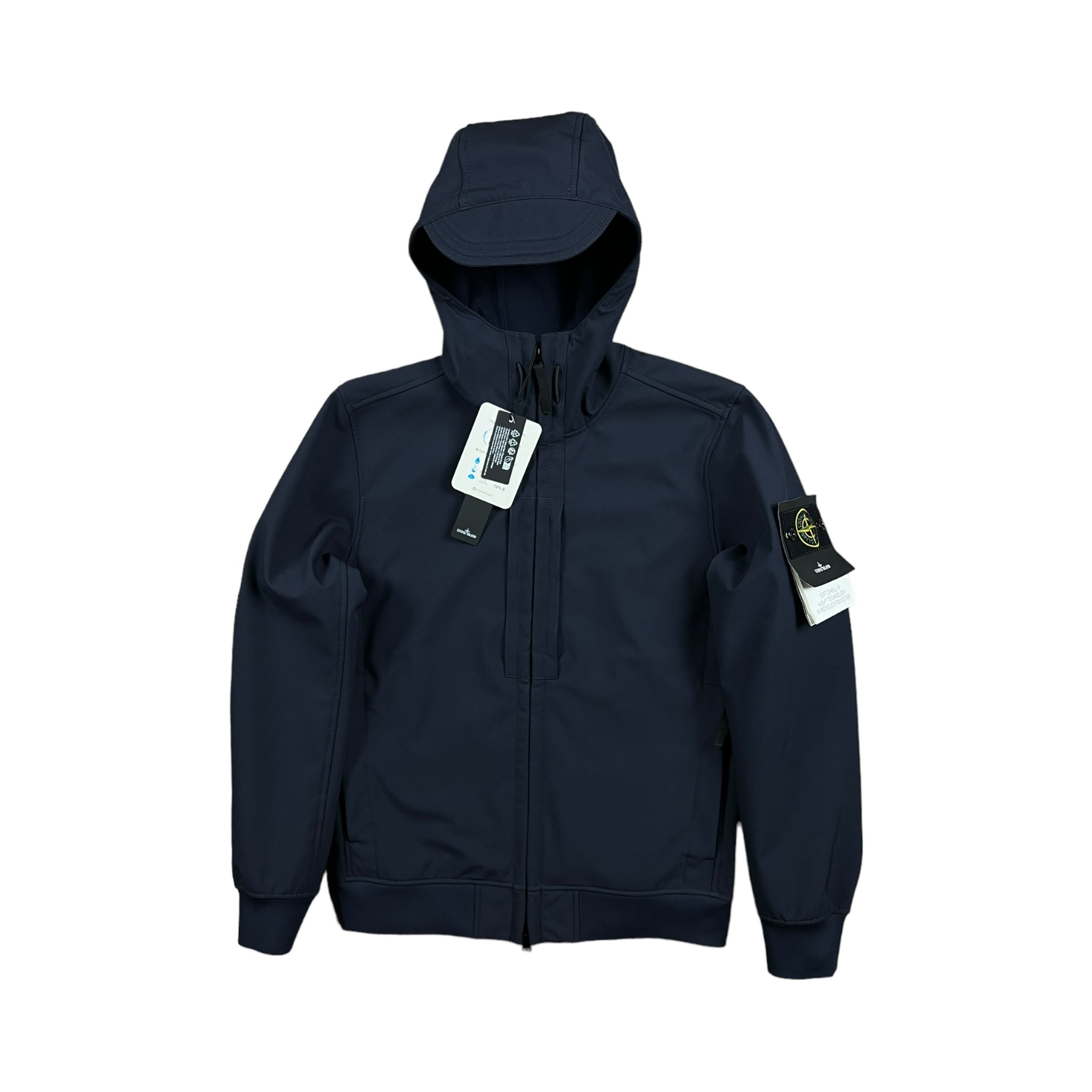 VESTE À CAPUCHE STONE ISLAND SOFT SHELL-R E.DYE TECHNOLOGY IN RECYCLED POLYESTER - NB08