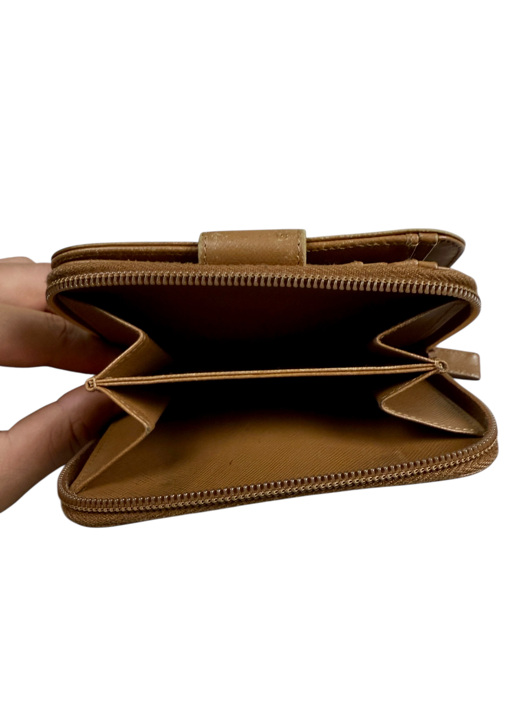 PORTE MONNAIE PRADA - MARRON