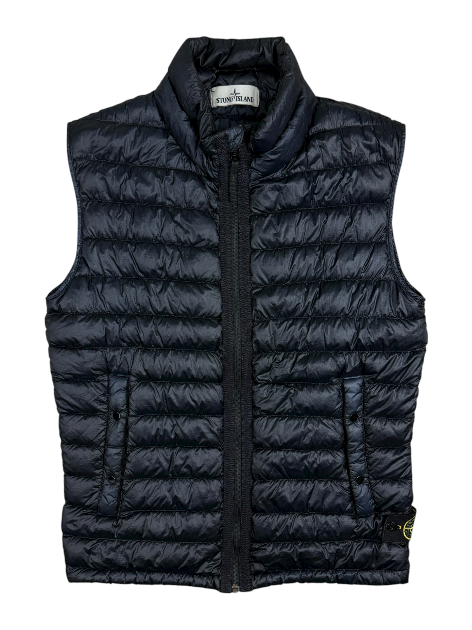 GILET STONE ISLAND GARMENT DYED DOWN 26 GR X SQM N - NOIR - TAILLE S