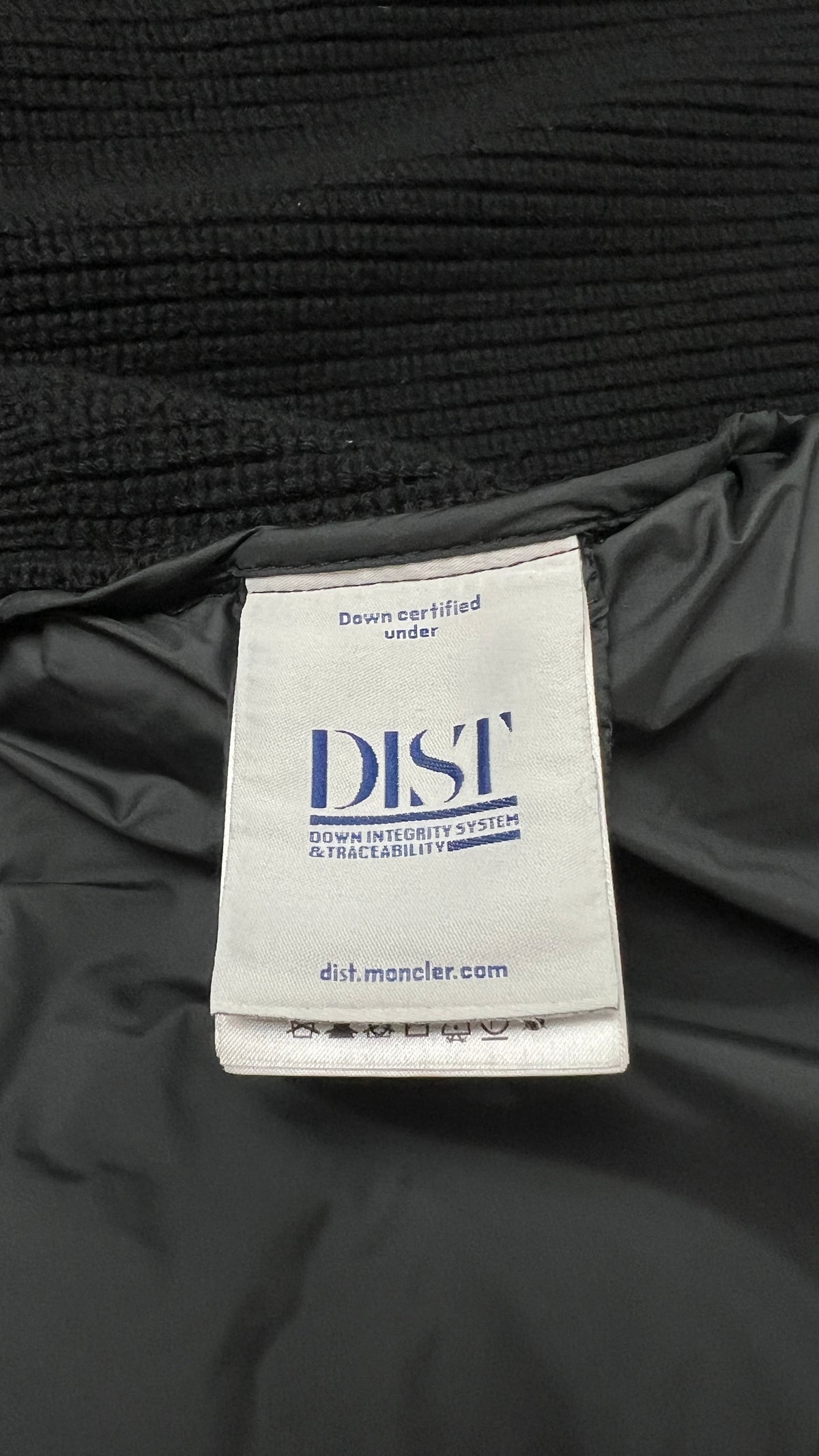 Cardigan Zippé Moncler Matelassé en Laine, Noir, Taille S — photographie complémentaire 5