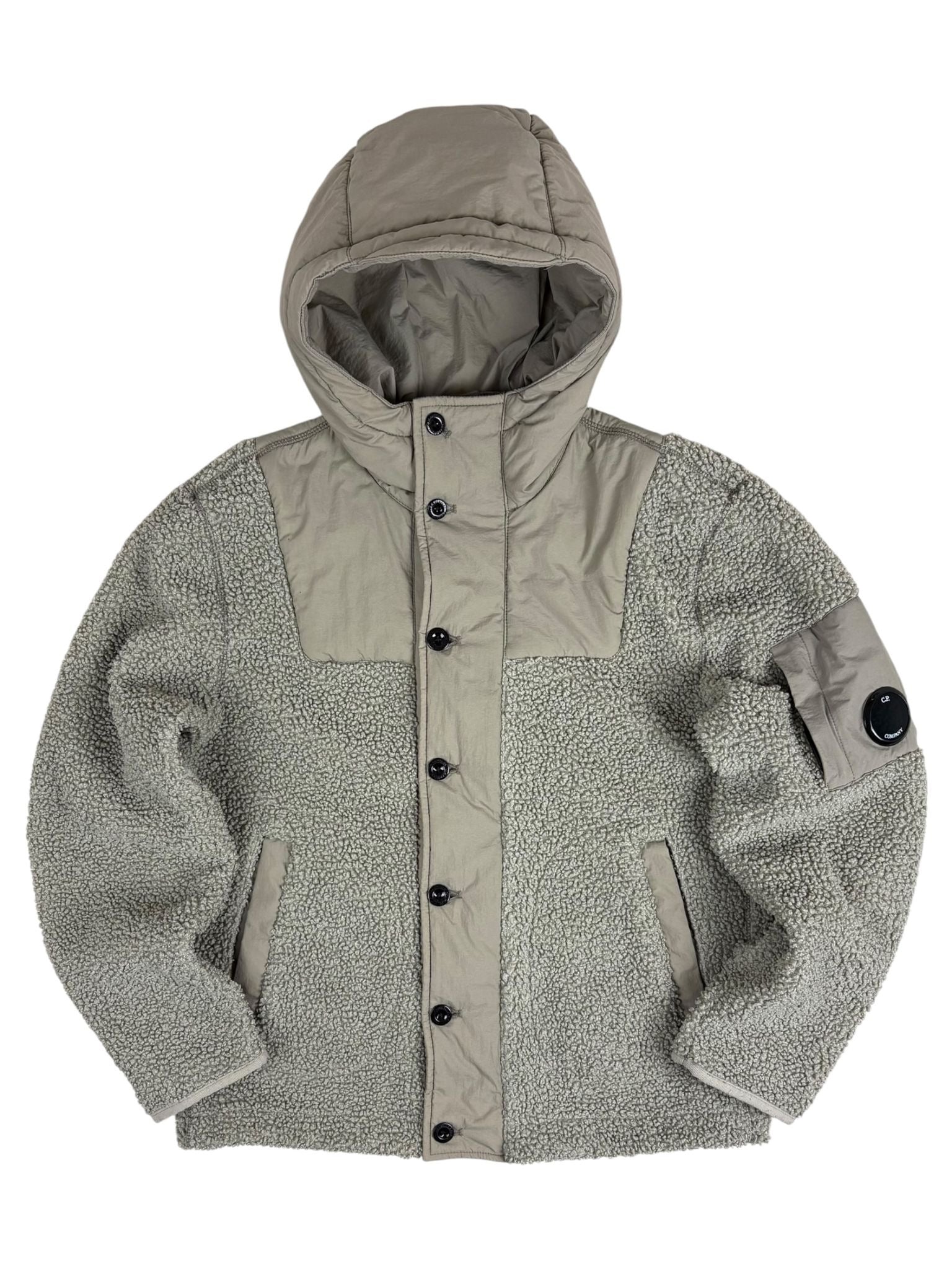 VESTE C.P COMPANY POLAR SHELL - KAKI - TAILLE 12 ANS