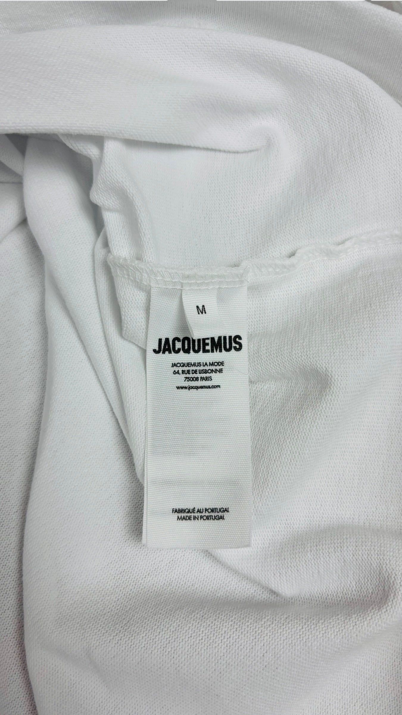 T-shirt Jacquemus Le T-shirt Gros Grain blanc neuf - vue 4/4
