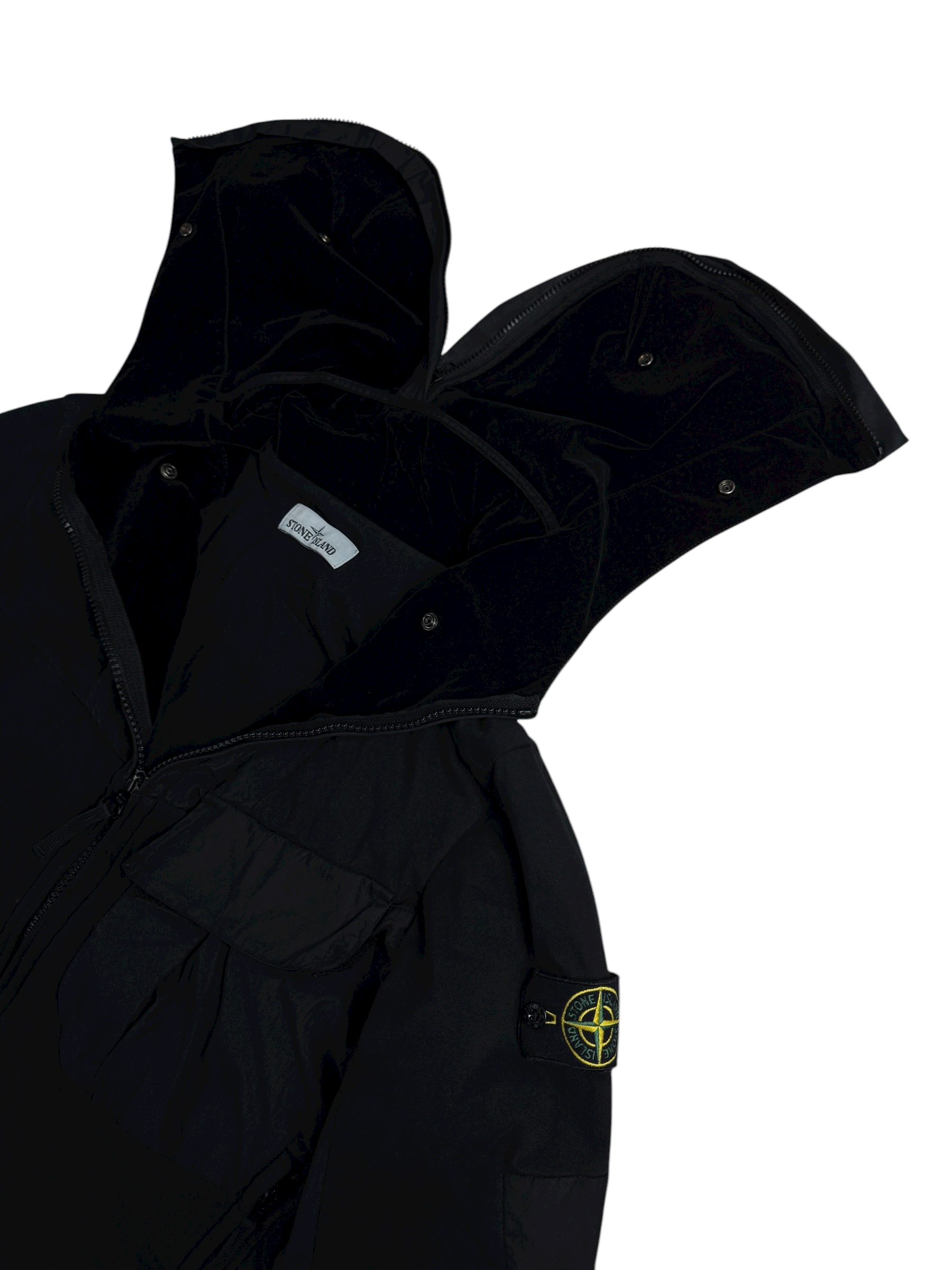 VESTE STONE ISLAND JERSEY SHELL - NOIR- TAILLE S