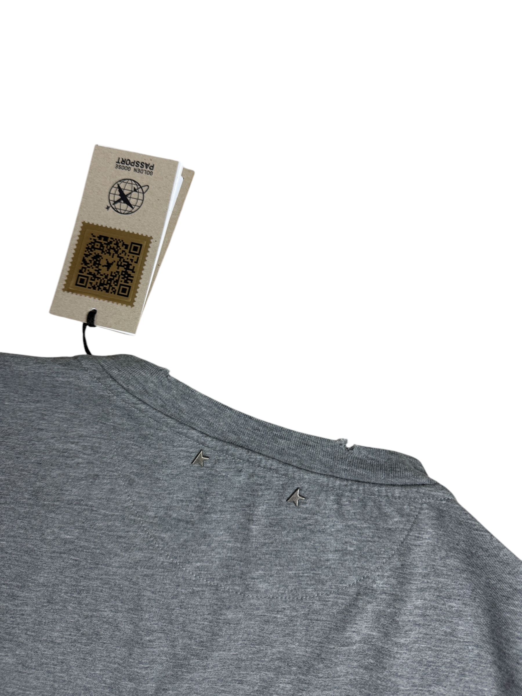 TEE-SHIRT GOLDEN GOOSE GRIS - NEUF