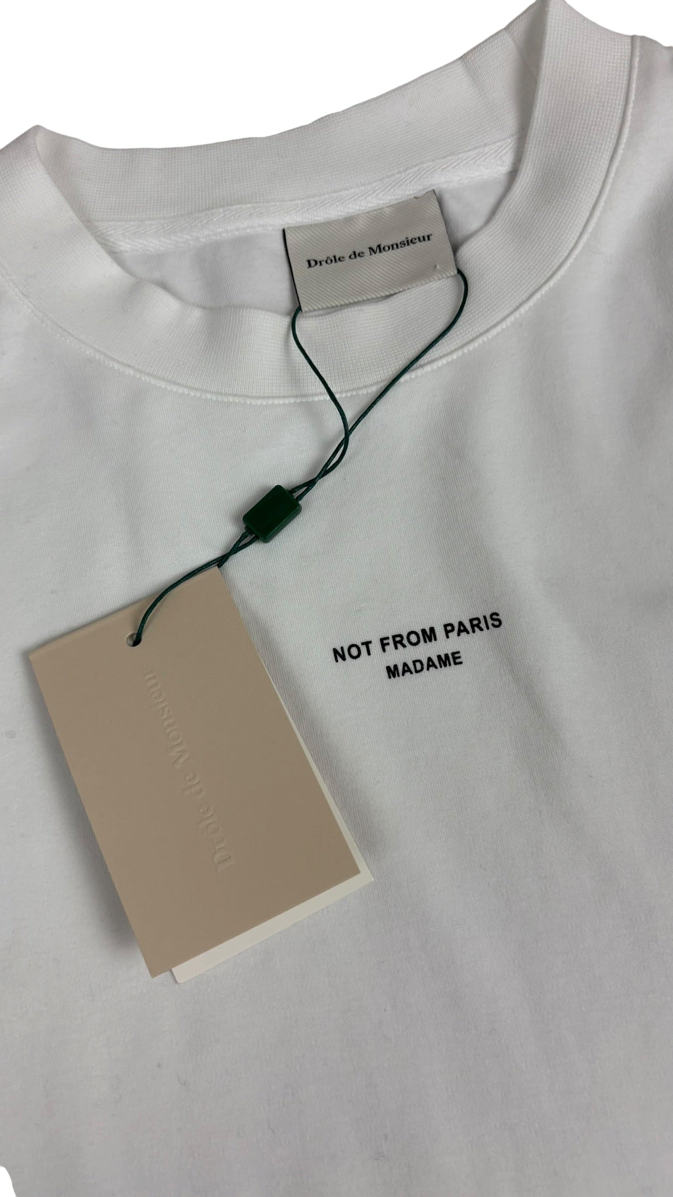 Tee-shirt Drôle de Monsieur Slogan Classique blanc optique neuf - vue 3/4