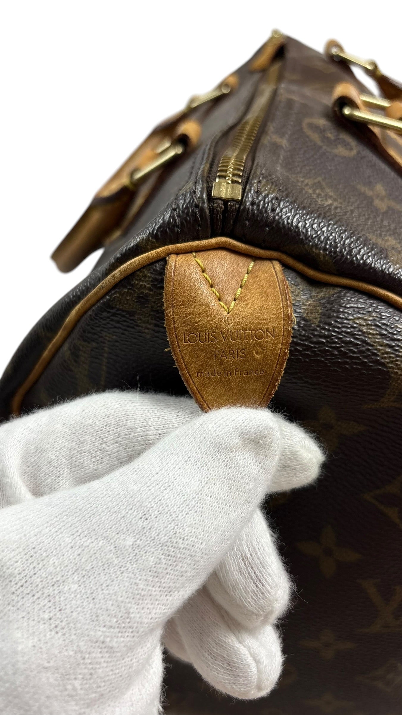 Sac Louis Vuitton Speedy 30 - Toile Monogram - Marron - AA0043