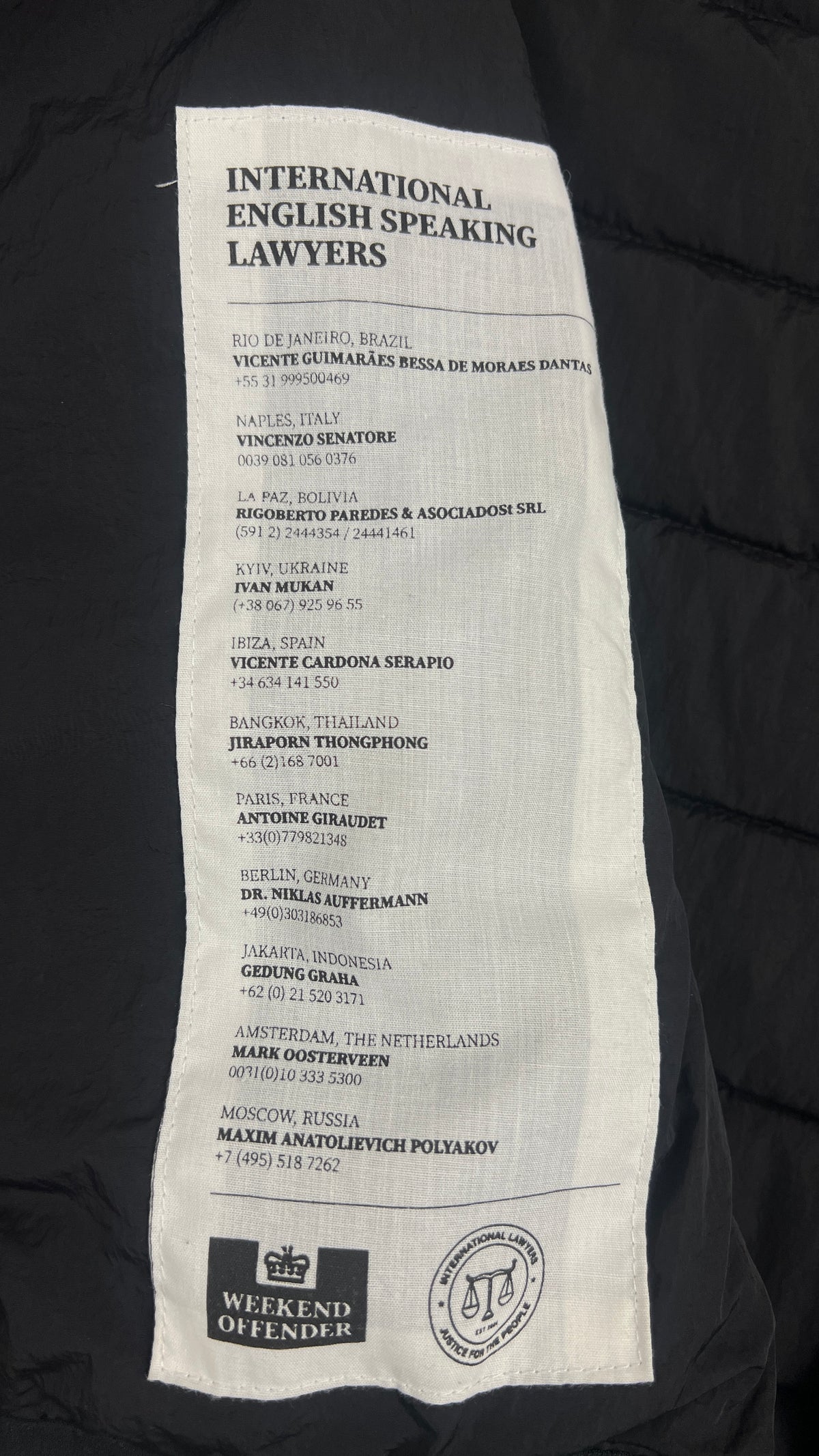 Gilet Doudoune Weekend Offender, Noir, Taille M — photographie complémentaire 5